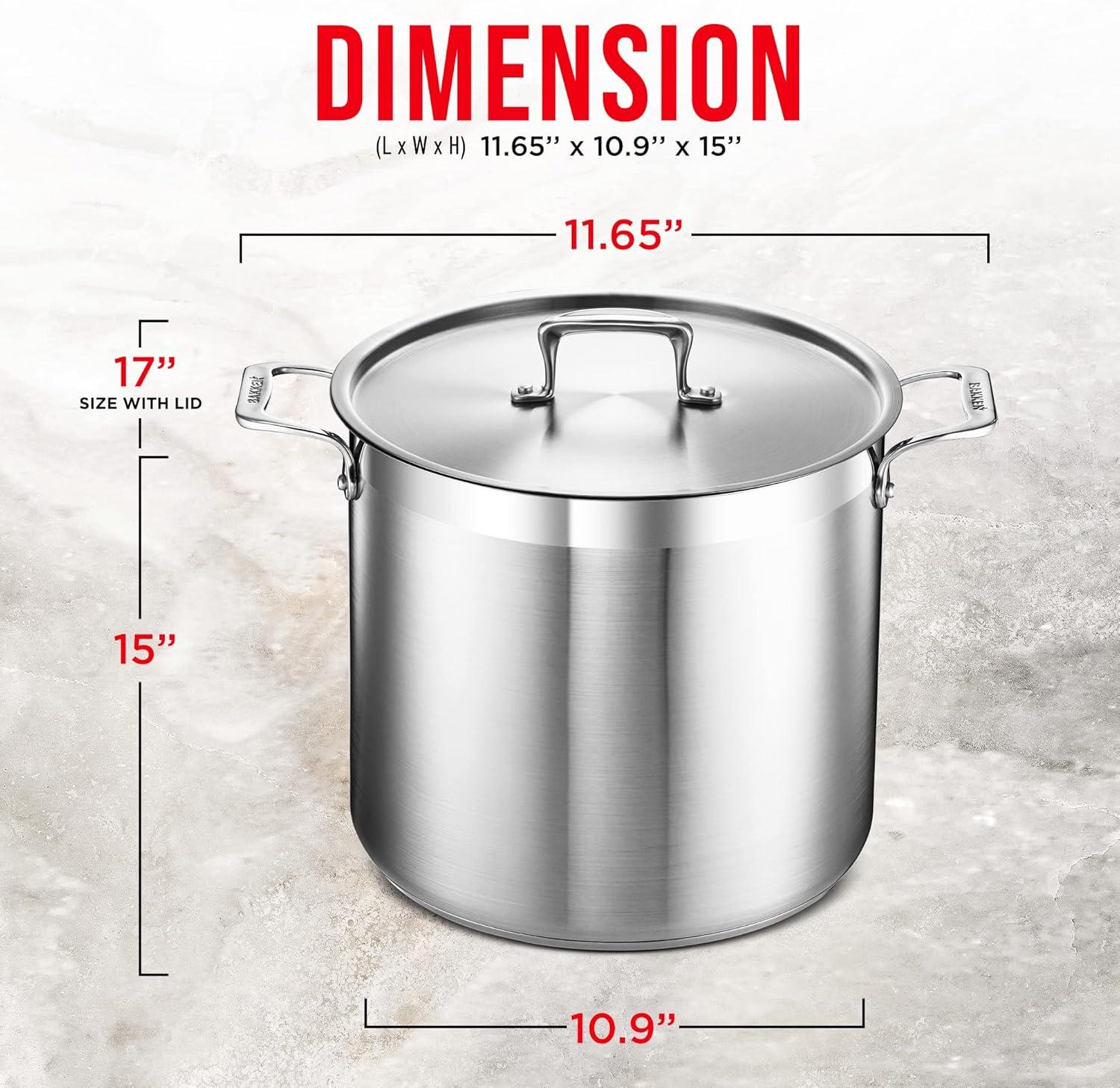 Lifemaster Non-Stick Steel Stock Pot