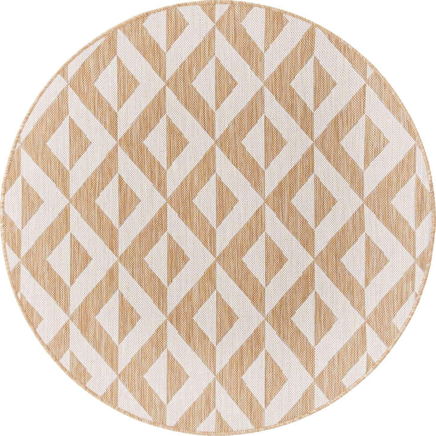 Jill Zarin 4' 0 x 4' 0 Round Indoor/Outdoor Charcoal Gray Area Rug