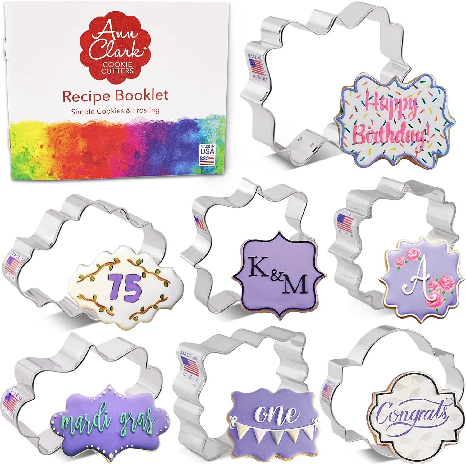 Ann Clark 7-Piece Plaques and Frames Steel Cookie Cutter Set