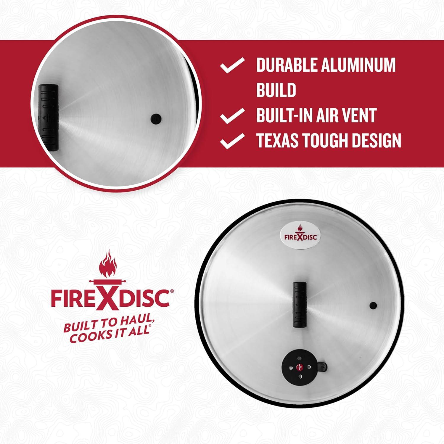 FIREDISC Ultimate Flat Top Lid with Flavor Seal for 22-in. Pots and Pans