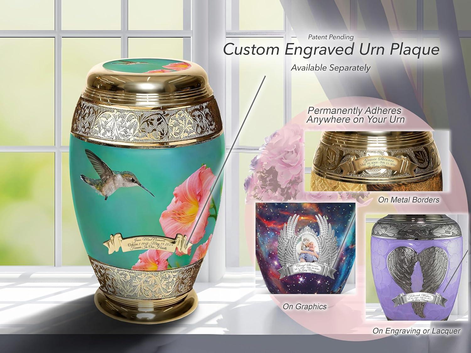 Hummingbird Cremation Urn for Ashes for Women - Beautifully Handcrafted & Personalized Hummingbird Cremation Urns for Human Ashes Adult Female, Mom, Sister or Daughter