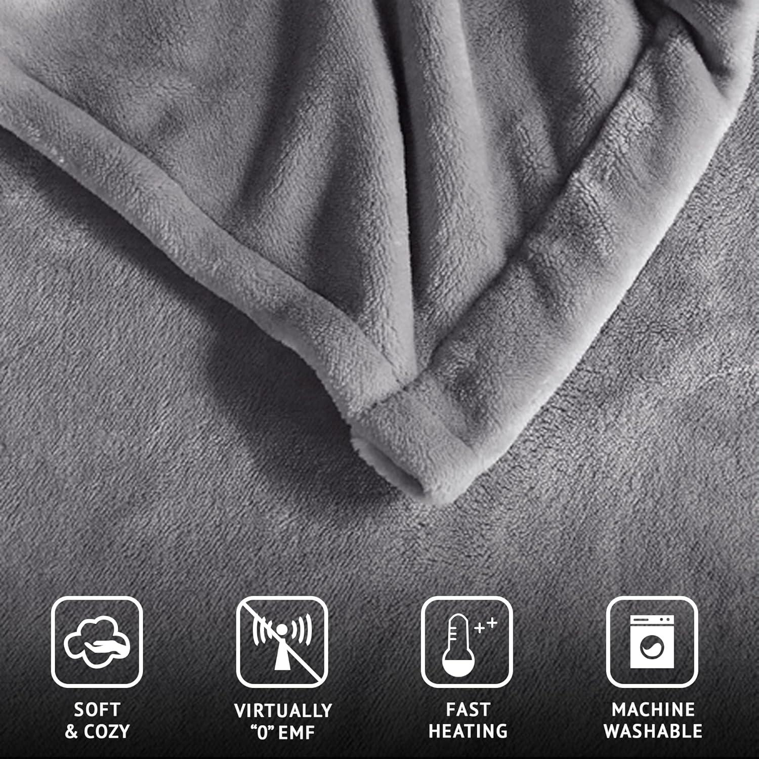 Beautyrest Heated Plush Blanket & Reviews | Wayfair