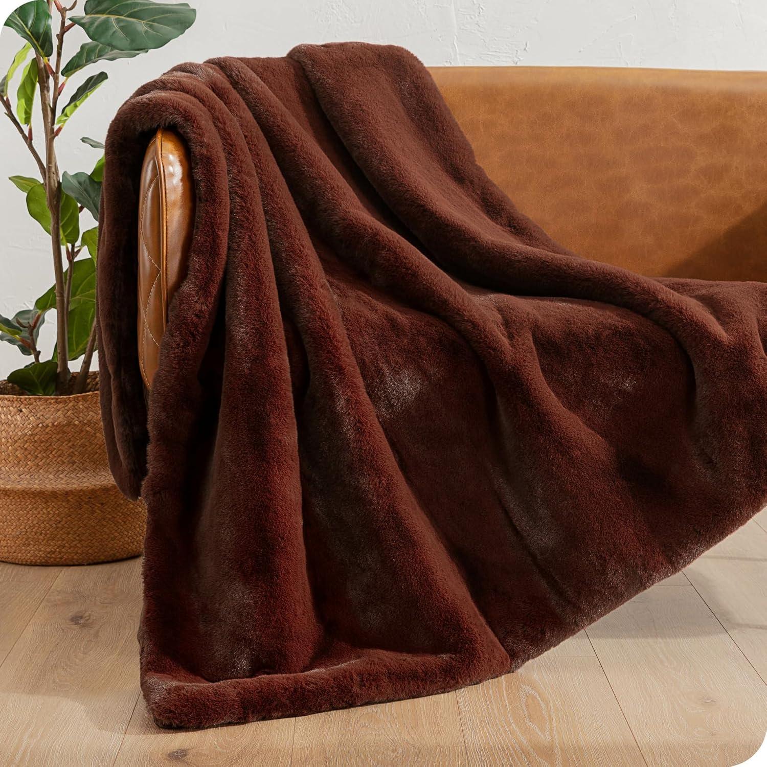 Faux Fur Blanket by Bare Home