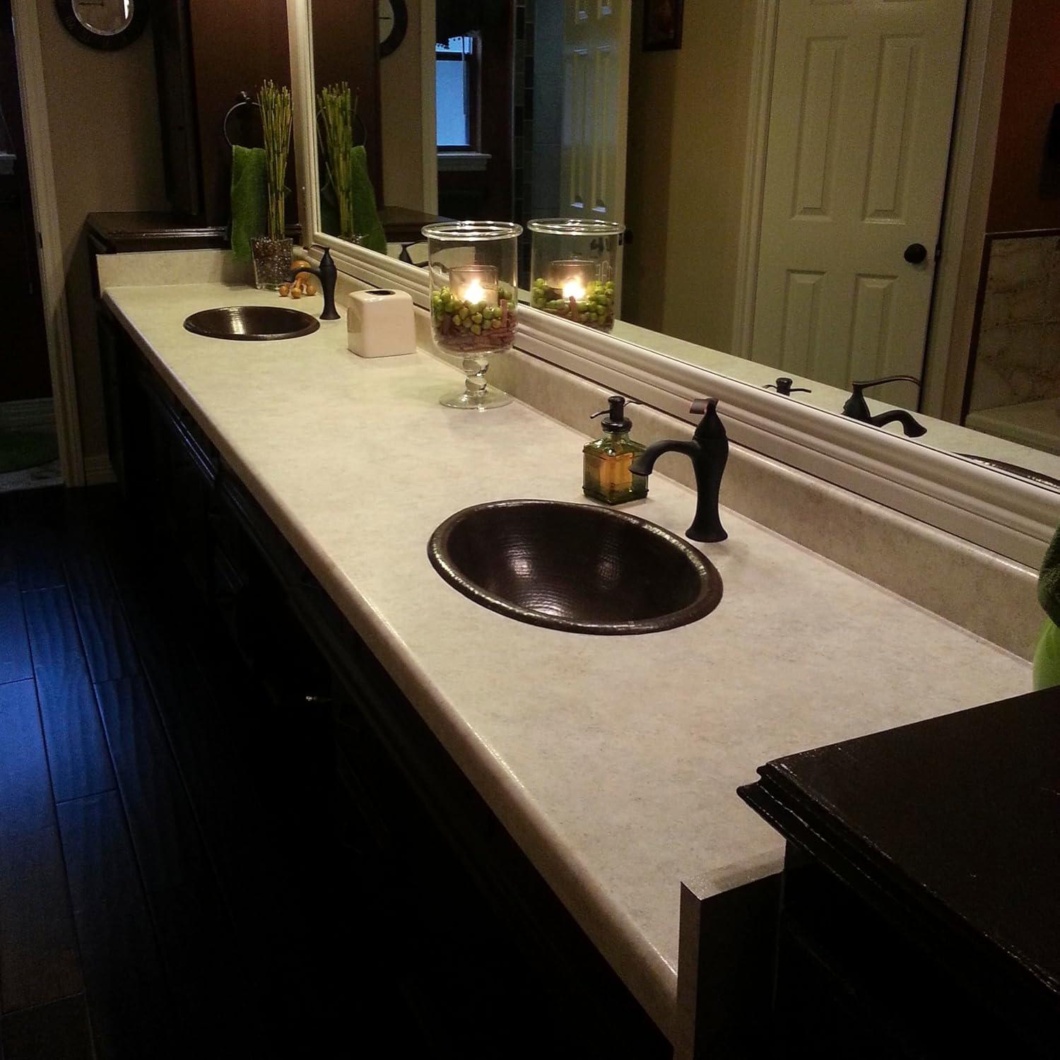 Novatto 11'' Antique Hammered Copper Copper Oval Bathroom Sink