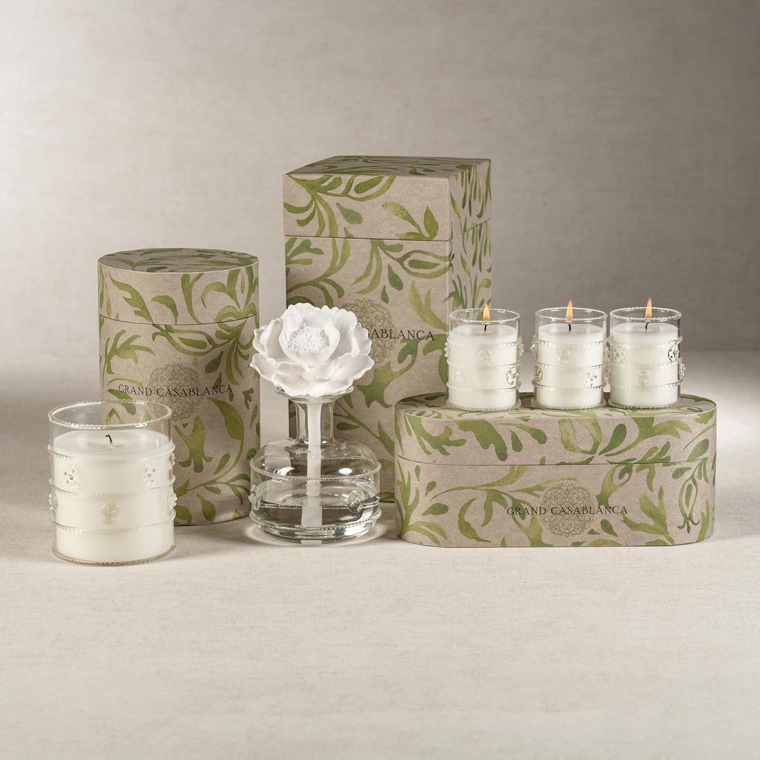 Zodax Grand Casablanca Scented Candle, Neroli Absolute