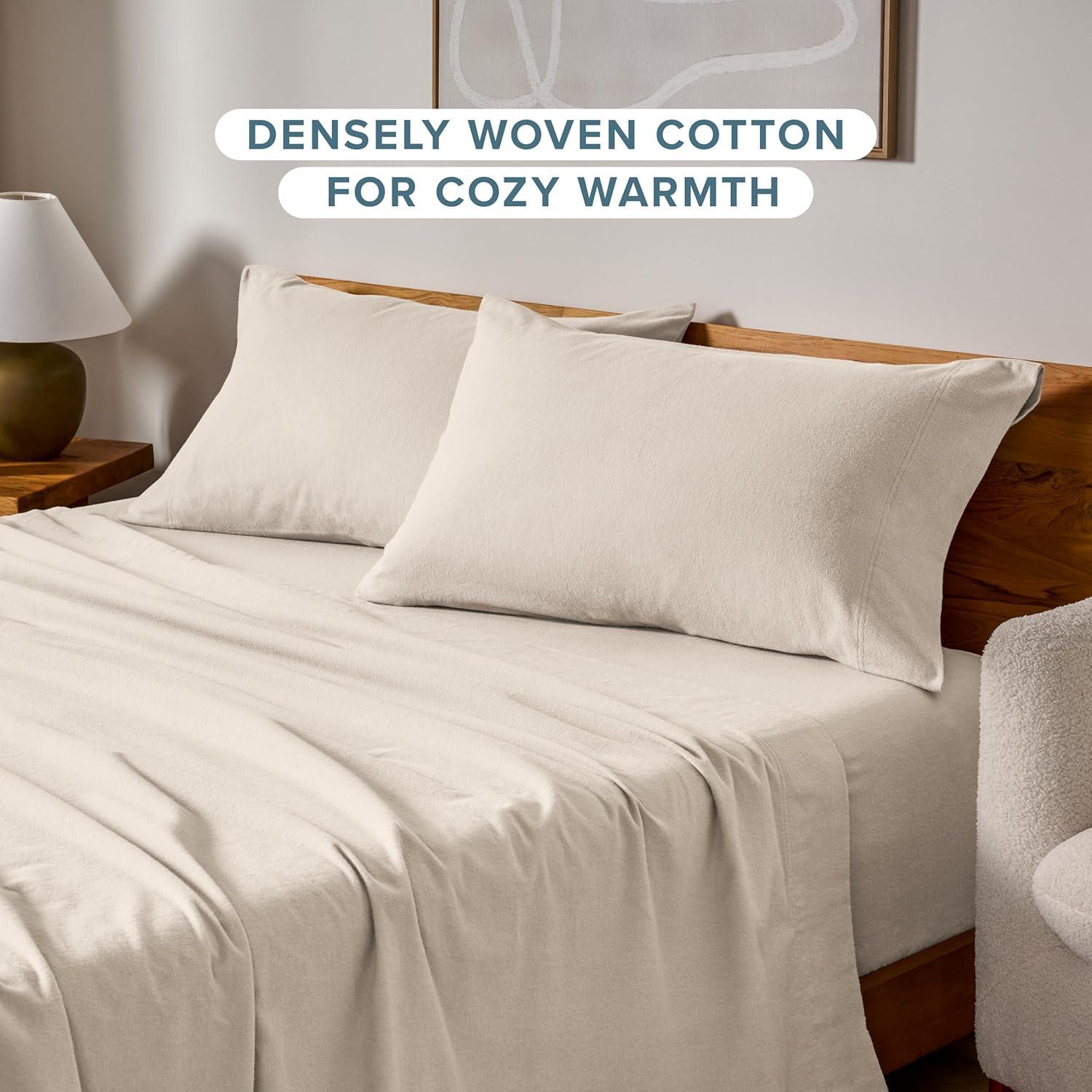 Bare Home 100% Cotton Flannel Pillowcase (Set of 2)