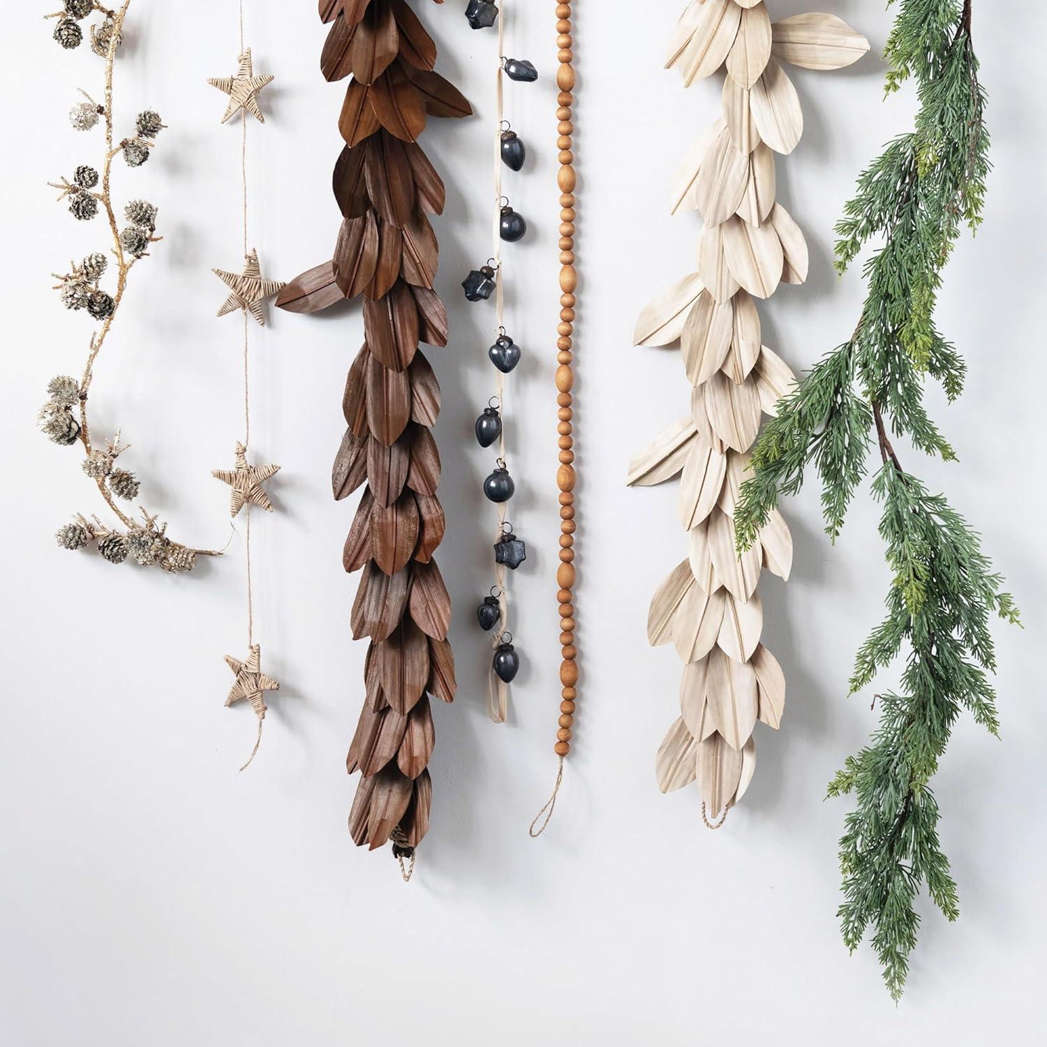 Creative Co-Op 9080528 7 ft. Artificial Cedar Garland - Pack of 6