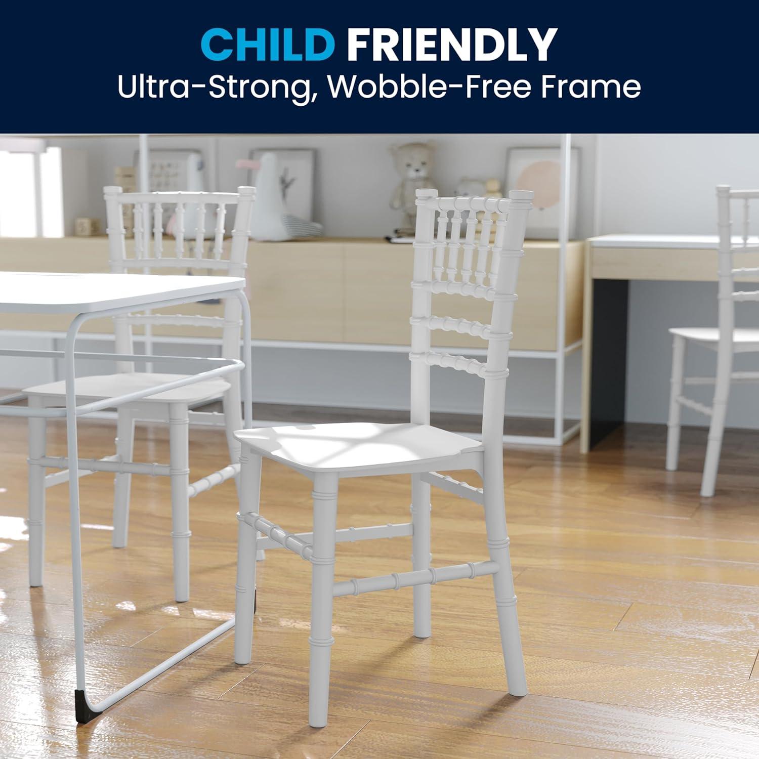 Child White Party and Event Chiavari Chair for Commercial and Residential Use