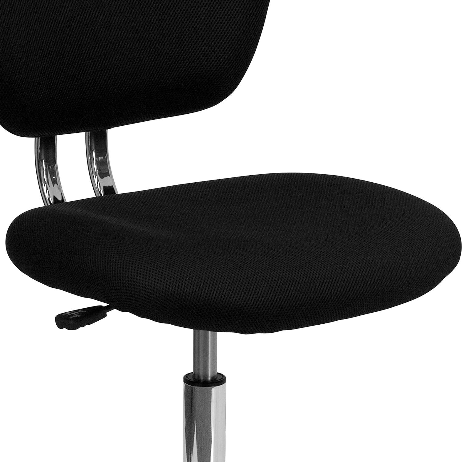 Flash Furniture Beverly Mid-Back Swivel Mesh Office Chair with Padded Seat by Flash Furniture (Set of 2)