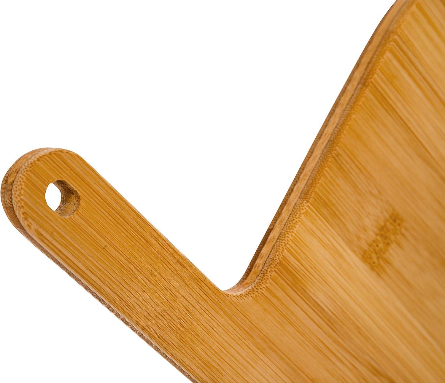 Camco Life Is Better at the Campsite Camper/RV Shaped Cutting Board | 17.25" (H) x 10.10" (W), Bamboo, Brown (53089)
