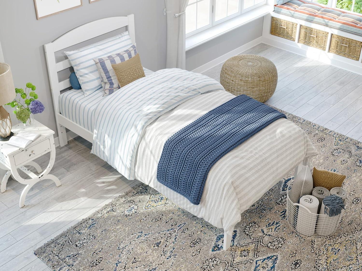 AFI Furnishings Warren Platform Bed T WH