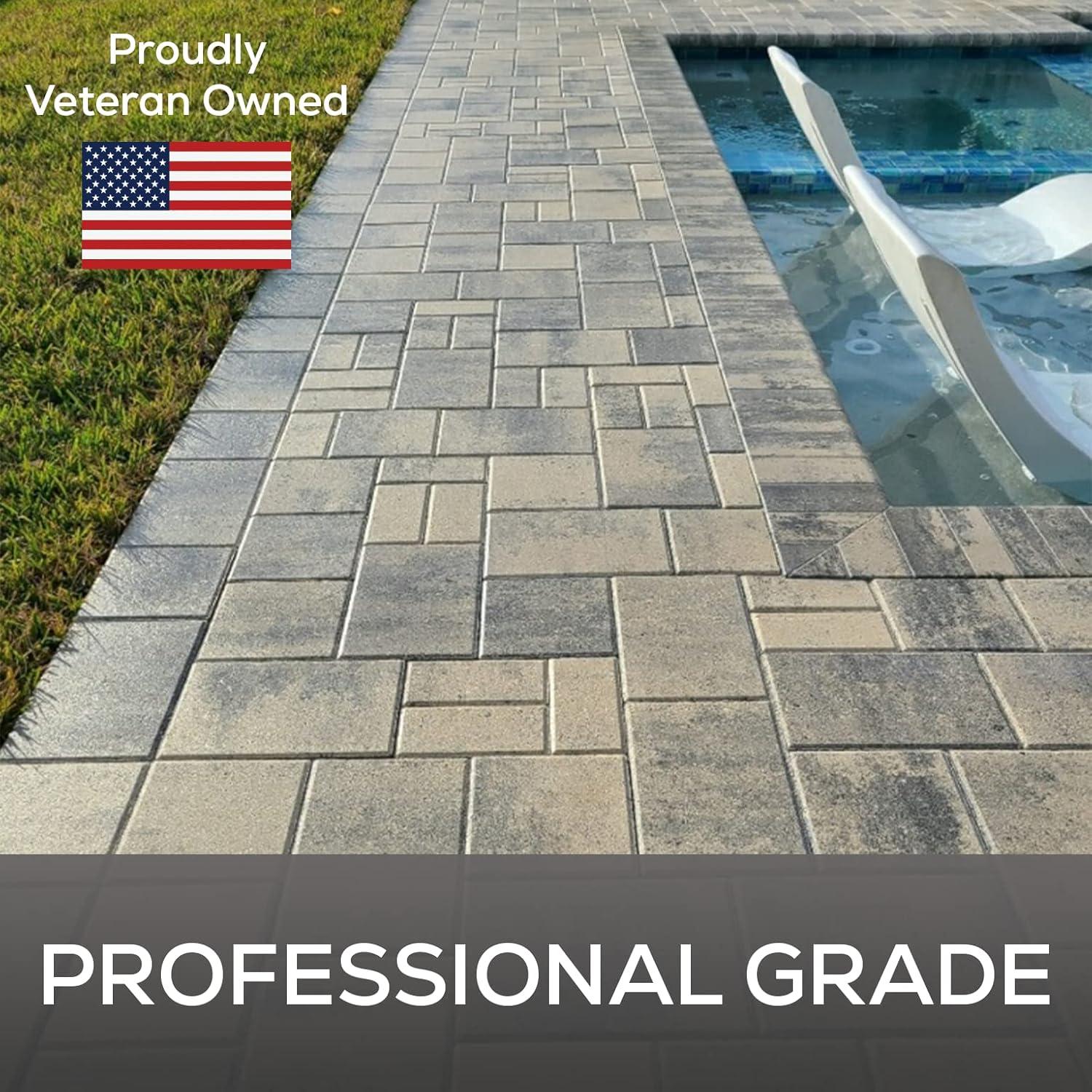 5 Gal. DOMINATOR SG+ Clear Acrylic Sealer | High Gloss Paver Sealer | Wet Look, Color Enhancing | Professional Grade | Concrete Pavers and Decorative Concrete | Fast Dry | Driveway, Patio and Walkways