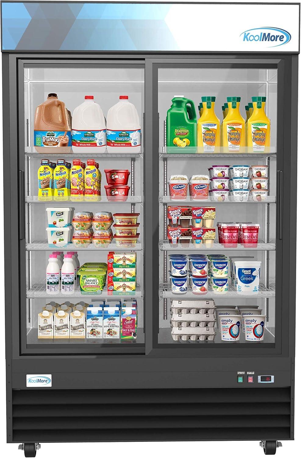 53 in. Two-Door Merchandiser Refrigerator - 45 Cu Ft. MDR-2D-GSLD