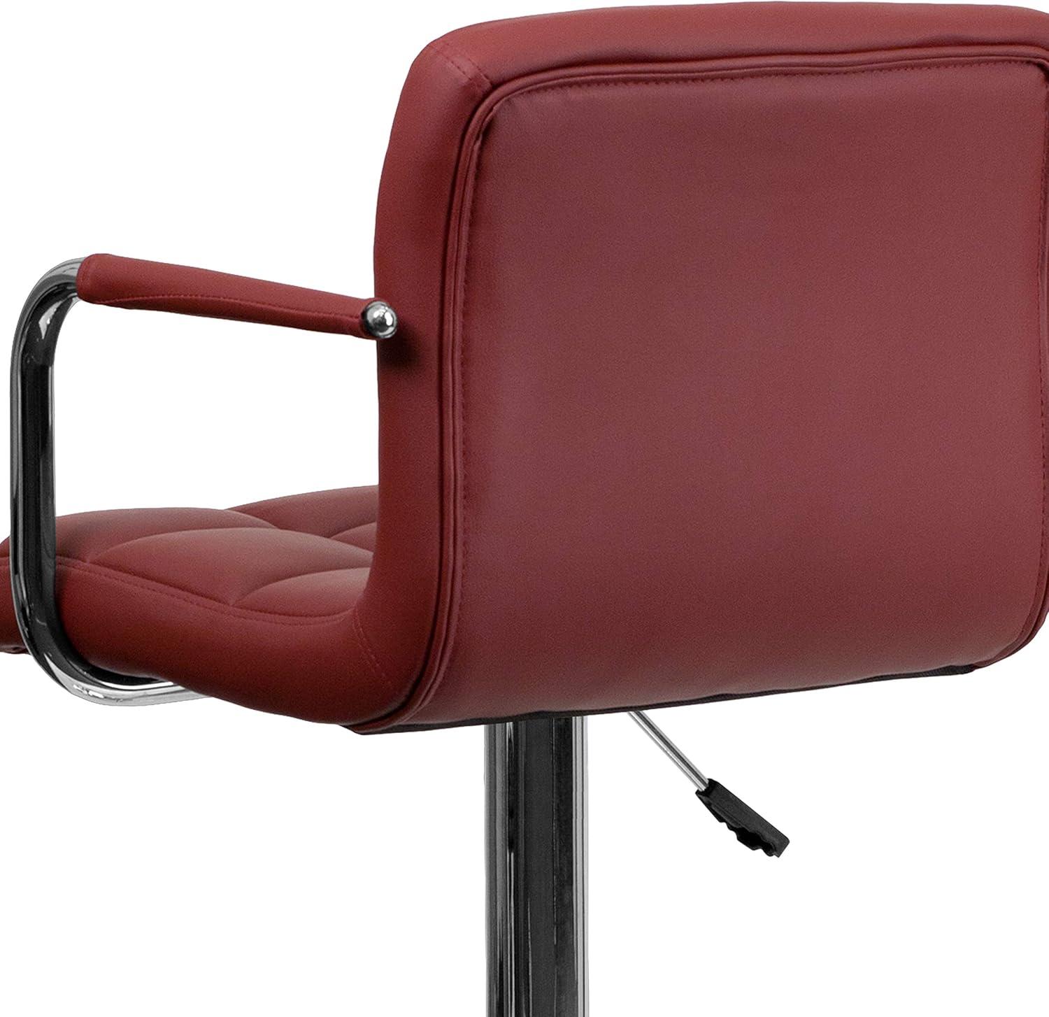 Murphy Adjustable Height Swivel Bar Stool with Cushion