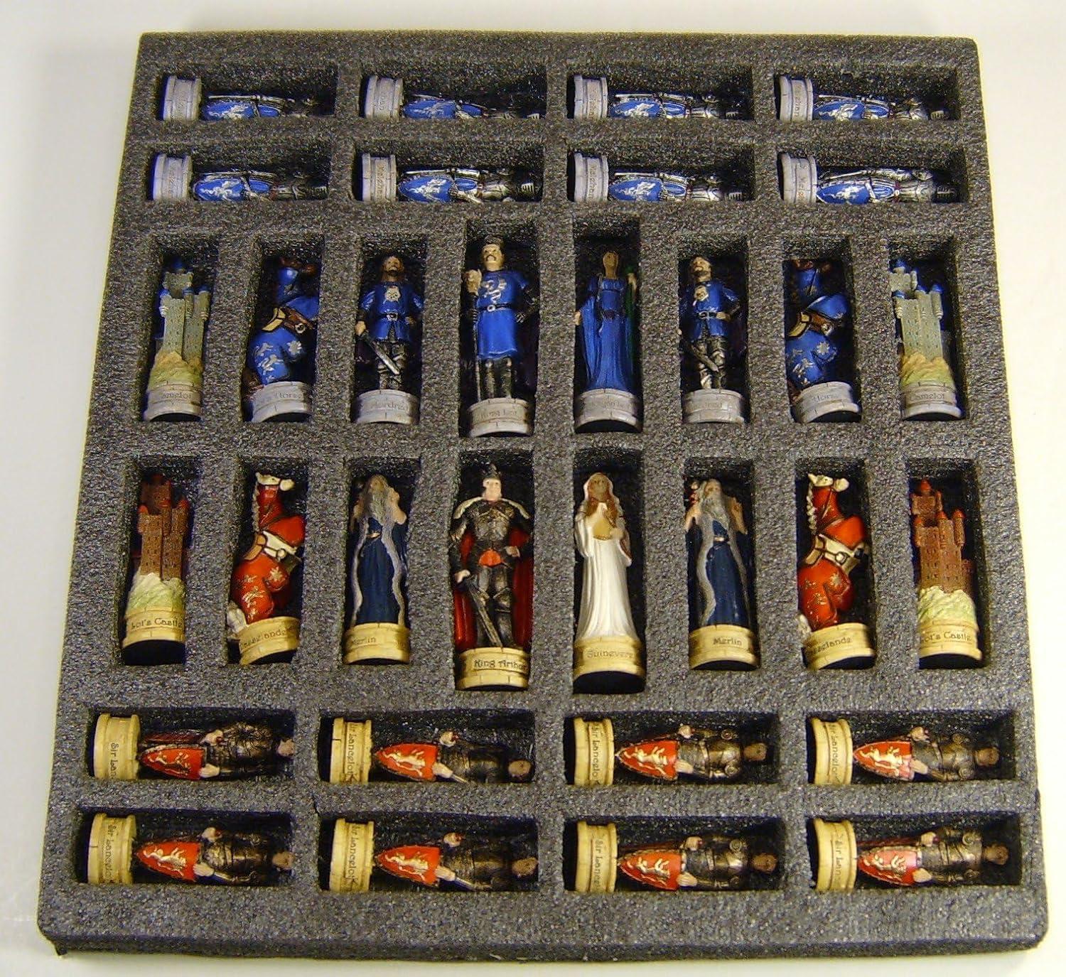 King Arthur / Sir Lancelot Camelot Medieval Times Knight Set Chess Men -NO Board