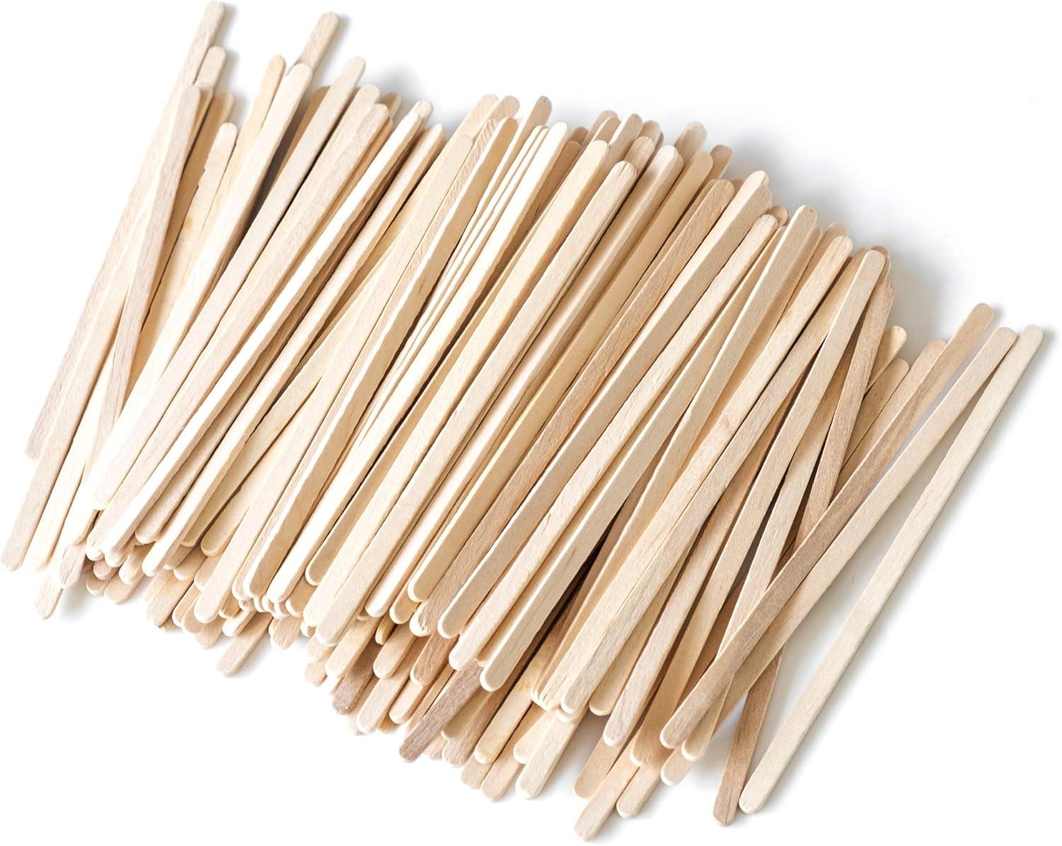 GUSTO 7.5" Wooden Coffee Stirrers Wood Stir Sticks for Coffee Bar, 1000-Pack