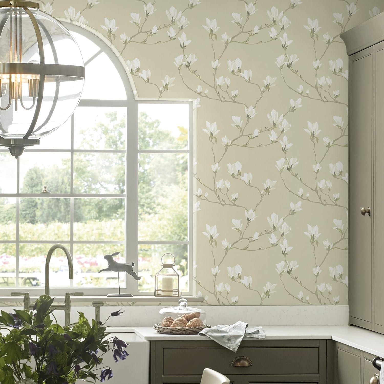 Laura Ashley Magnolia Grove Wallpaper Roll