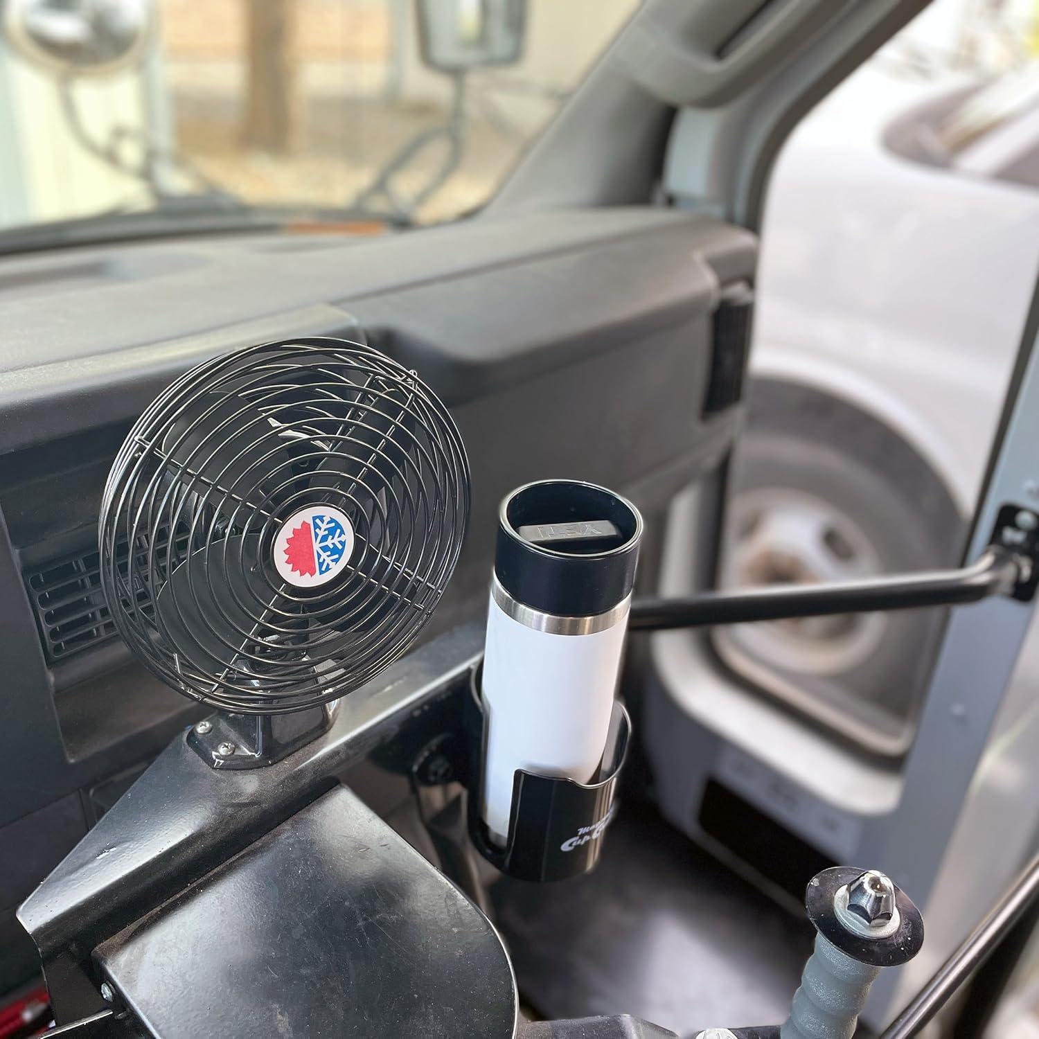 The Magnet Source Durable Plastic Vehicle Cup Holders Plastic, Black, 0.43 lbs