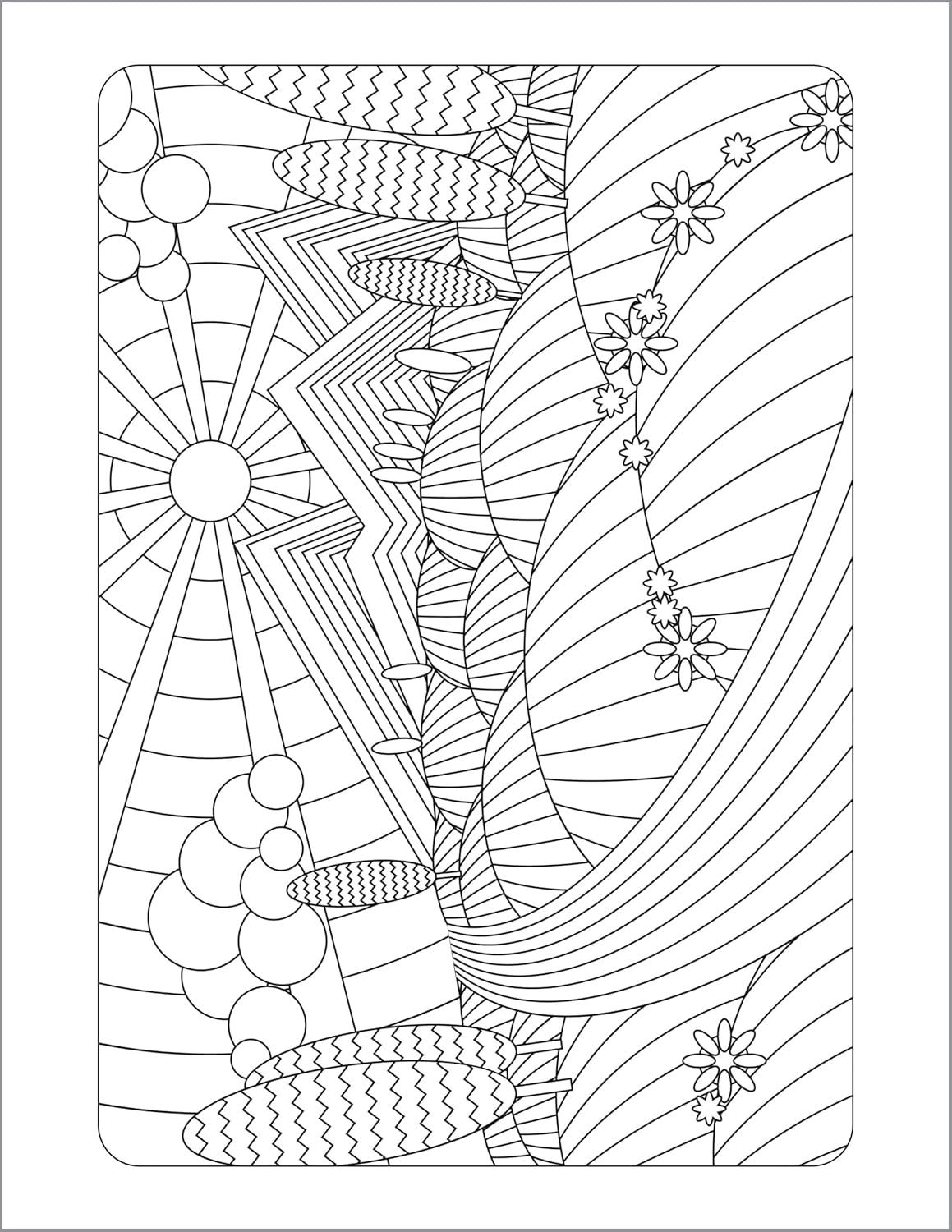 Anxiety Relief Coloring Book for Adults - by  Rockridge Press (Paperback)