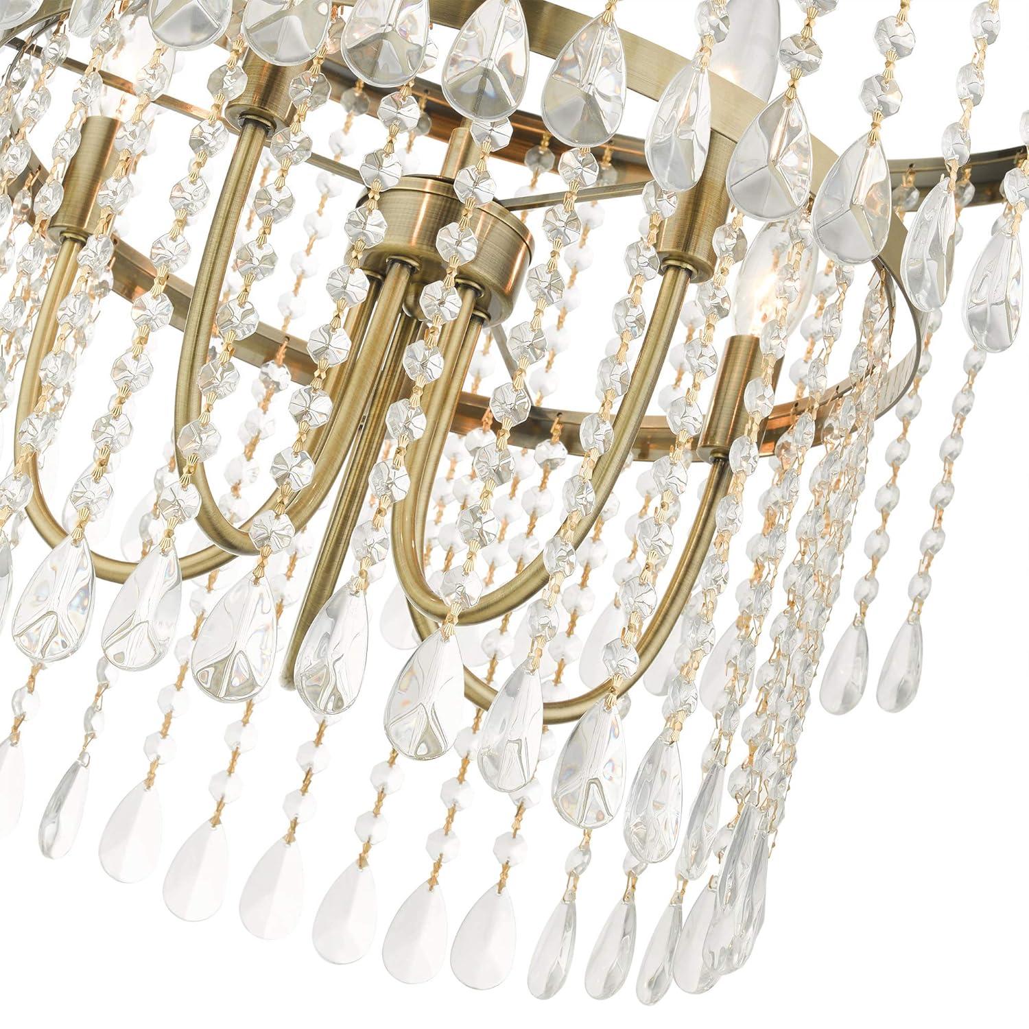 Livex Lighting Elizabeth 5 - Light Pendant in  Antique Brass