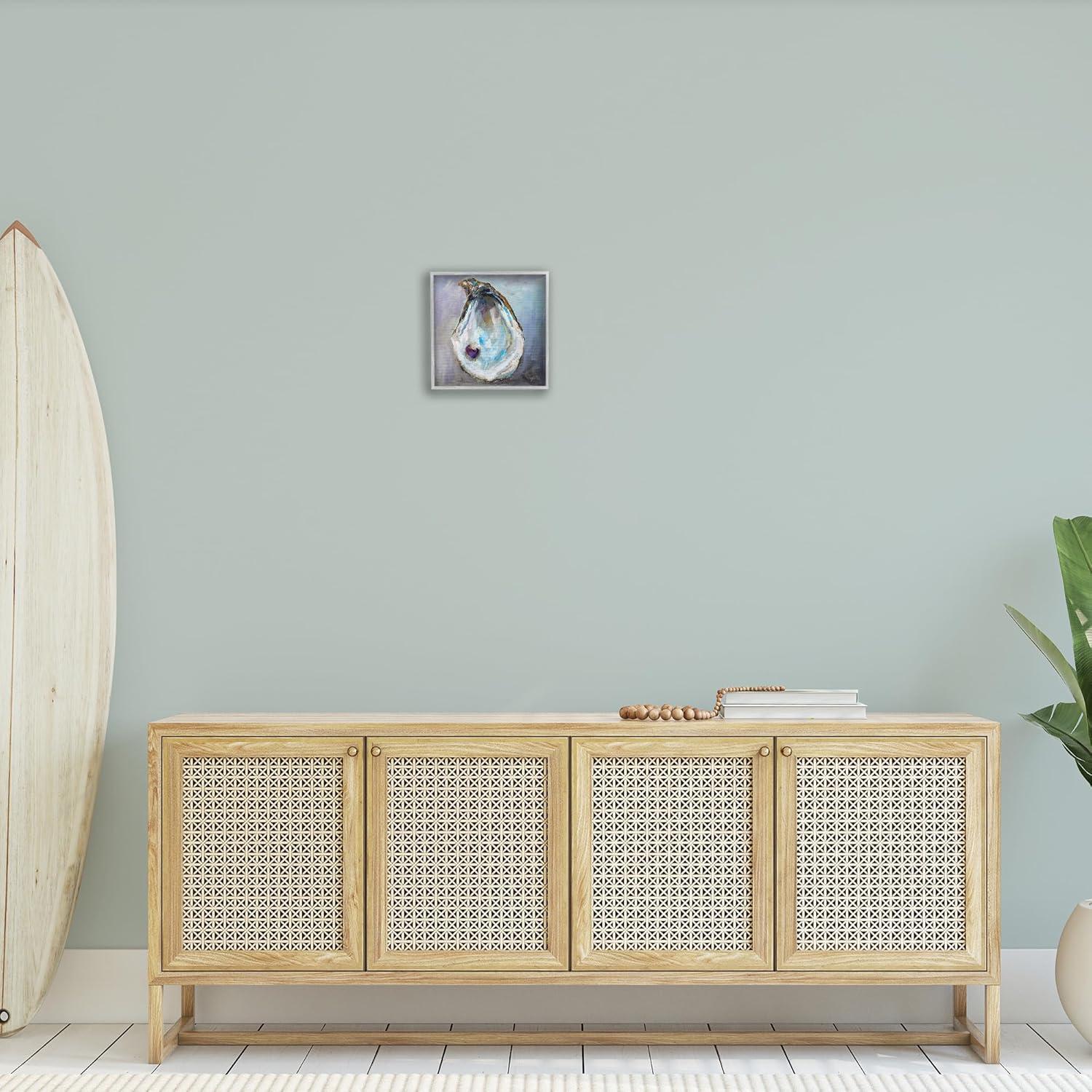 Stupell Industries " Oyster Shell With Pearl " by Jeanette Vertentes Painting Print