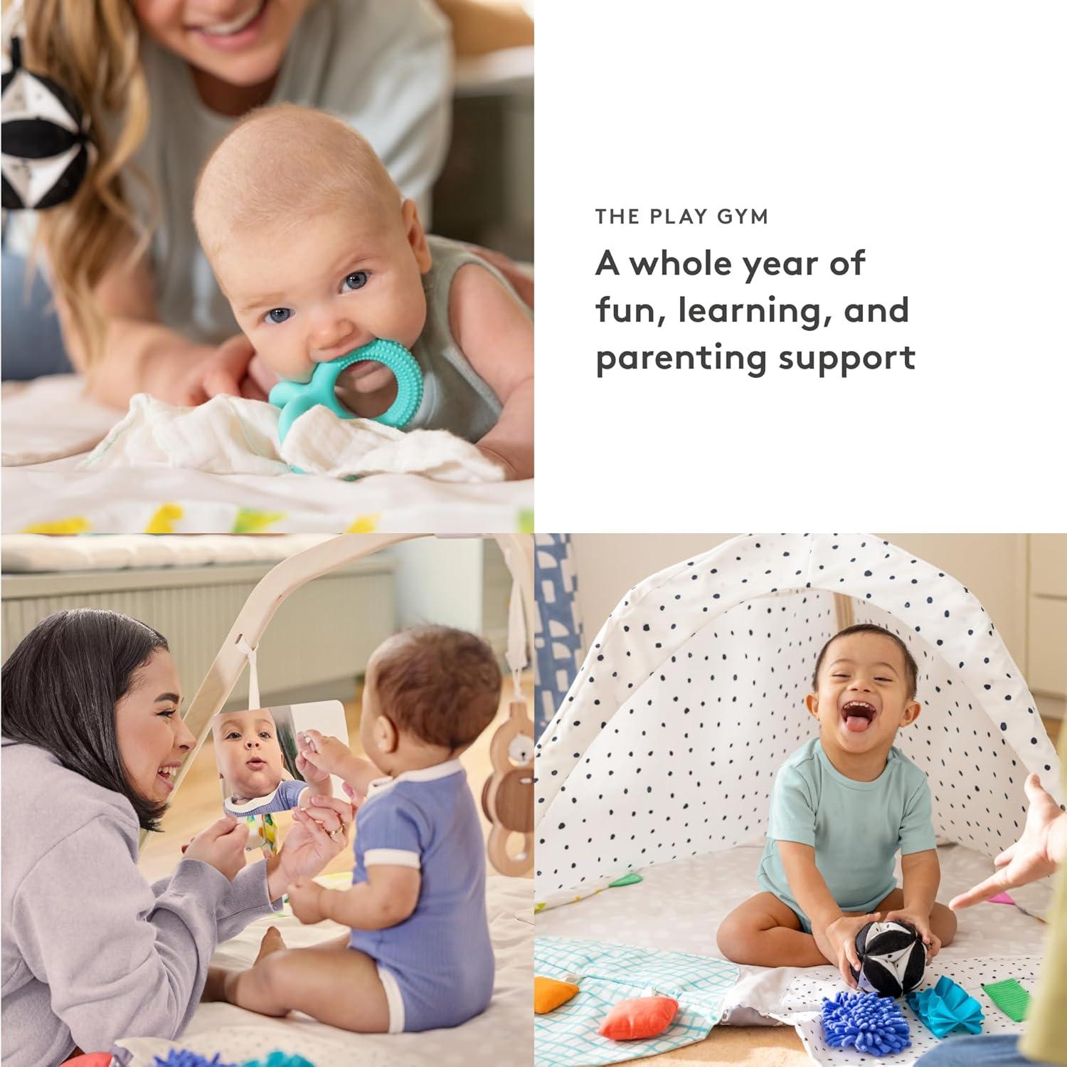 LOVEVERY The Play Gym, Award Winning For Baby, Stage-Based Developmental Activity Gym & Play Mat for Baby to Toddler 0+ Months