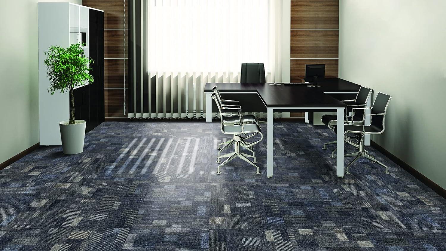 Mohawk Basics 24" x 24" Carpet Tile Sample with EnviroStrand™ PET Fiber in Ocean Deep (1 piece)