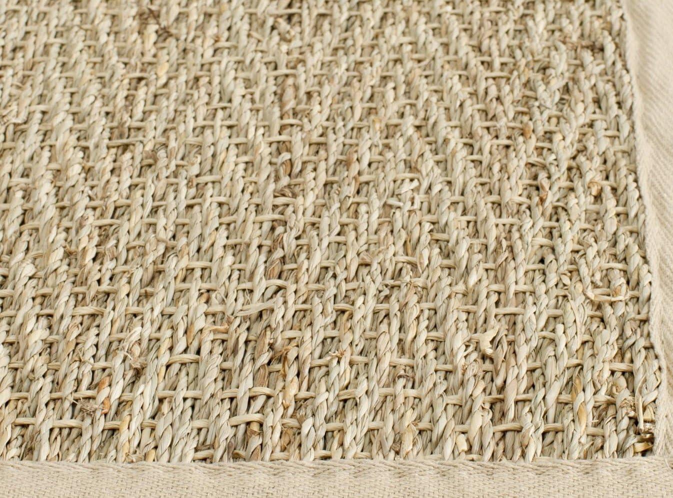 Natural Fiber Seagrass Solid Color Rug