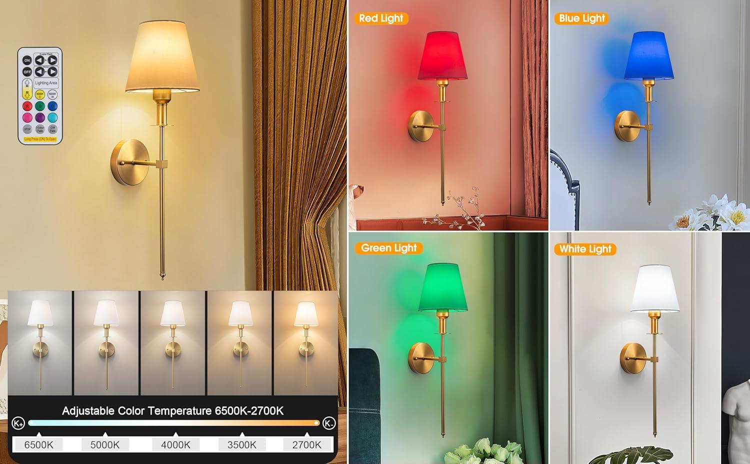 Battery Operated Black Wall Sconce Set Of 2,not Hardwired Fixture Wireless Wall Light ,dimmable Picture Sconces Cordless ,Easy To Install Battery Powered Lamp,for Bedroom, Lounge, Farmhouse Gallery