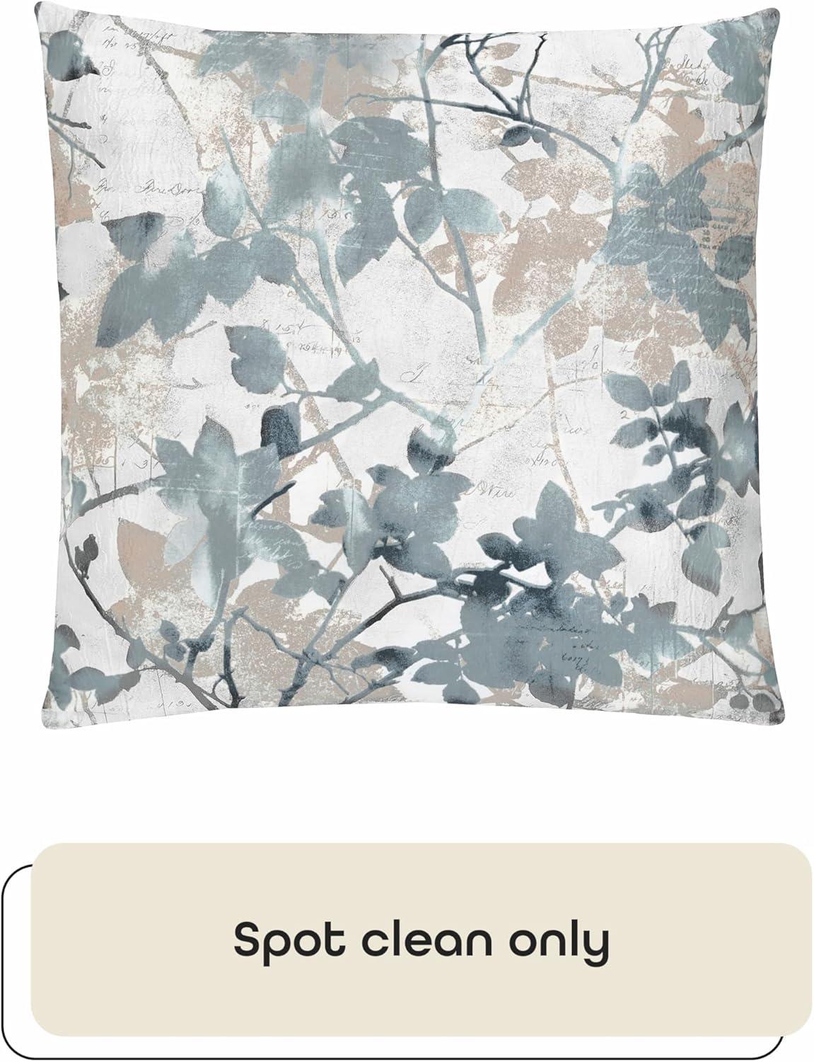 Tranquil Floral Reversible Throw Pillow