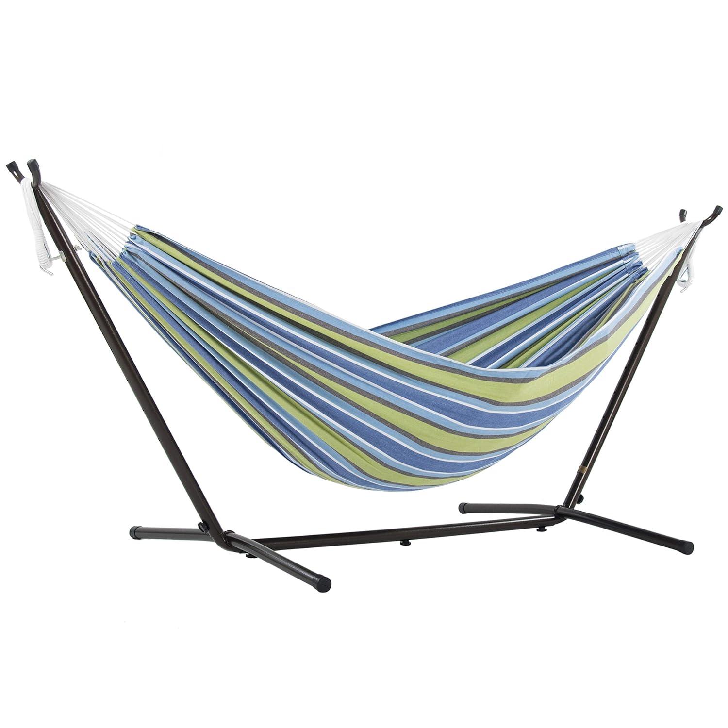 Vivere 9ft Double Hammock with Stand Oasis