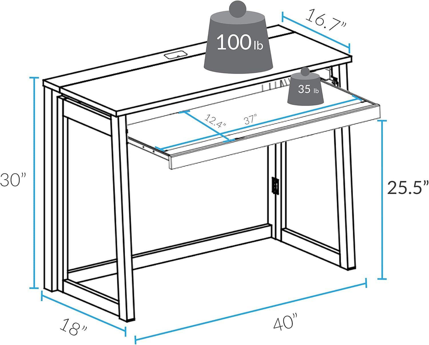 Yu Shan Co USA Ltd Modern Folding Desk with 4 USB Ports