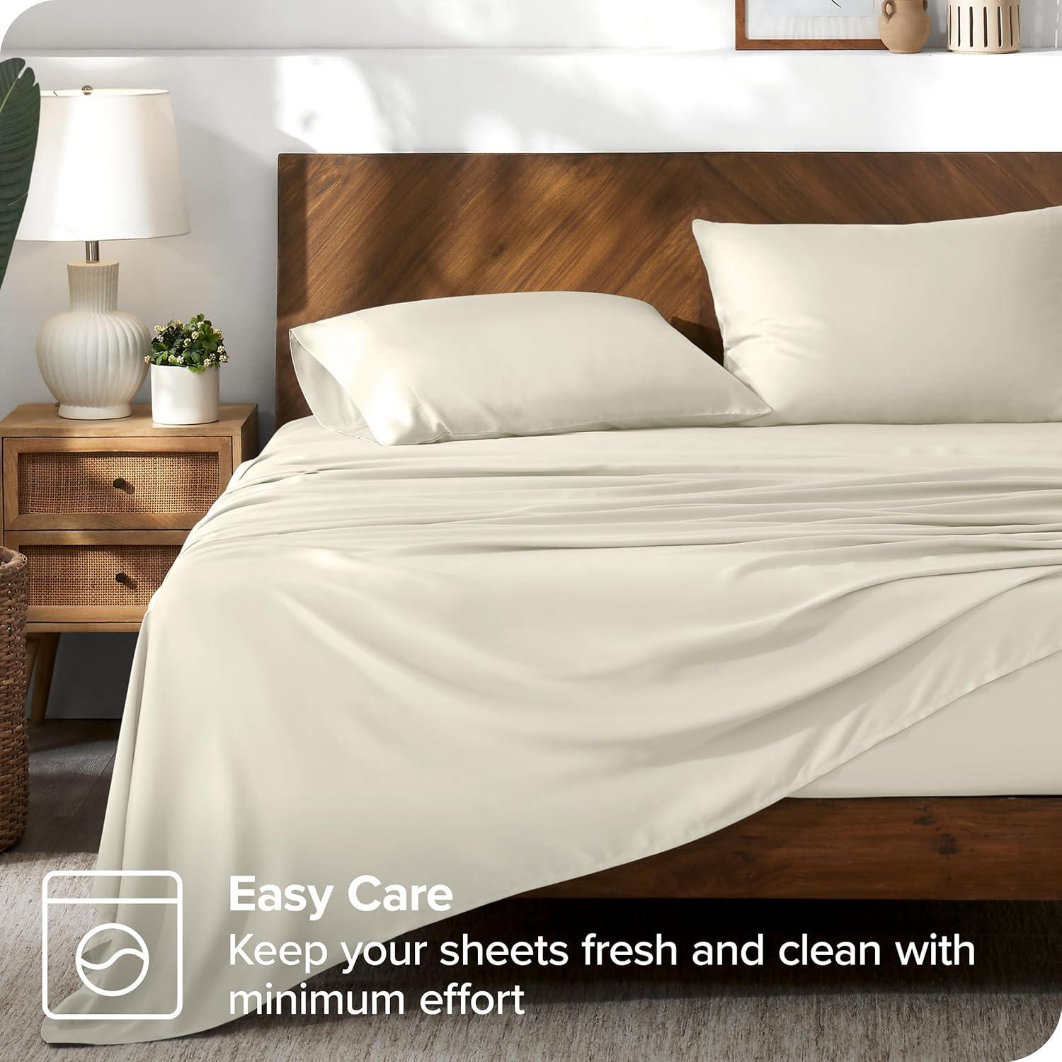Twin XL Natural TENCEL™ Lyocell Sheet Set by Bare Home