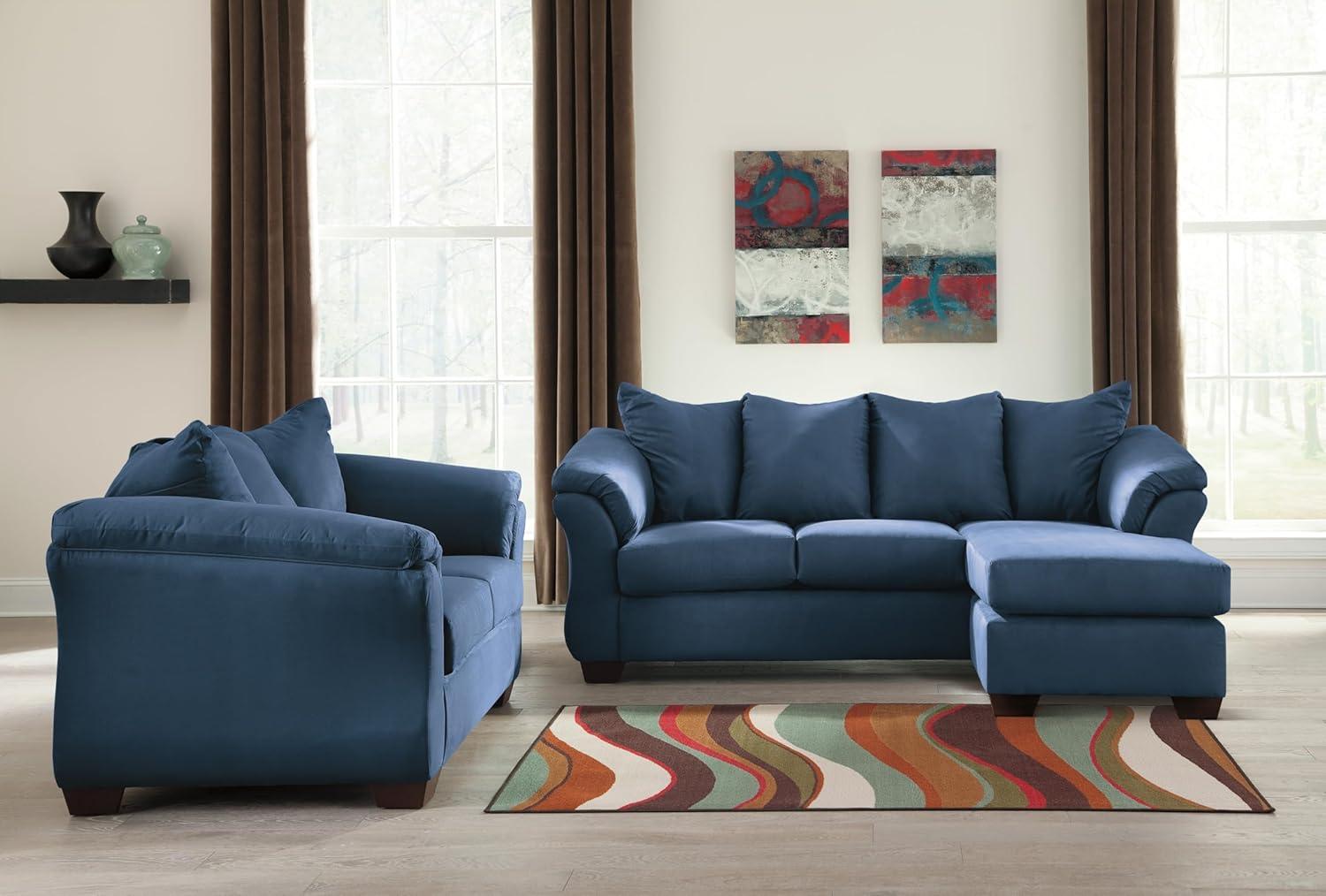 Signature Design by Ashley Darcy Loveseat in Blue