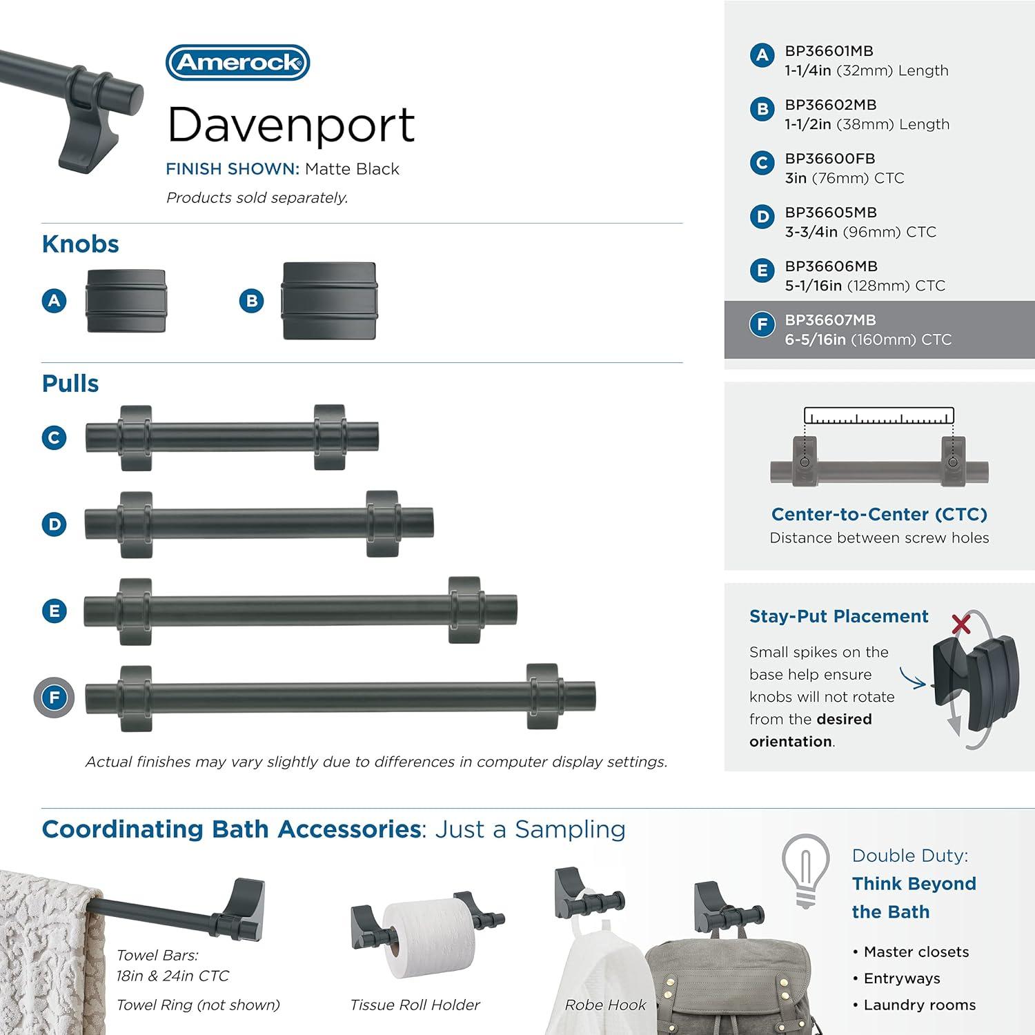 Amerock Davenport Cabinet or Drawer Pull