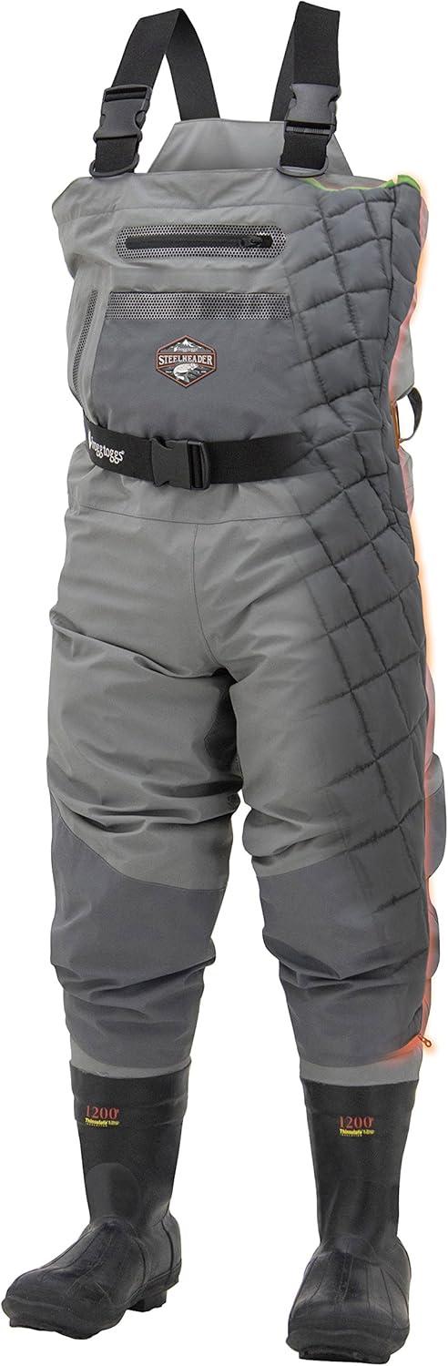 Frogg Toggs SteelHeader Reinforced Nylon Insulated BF Felt Wader | Slate/Gray | Size 12