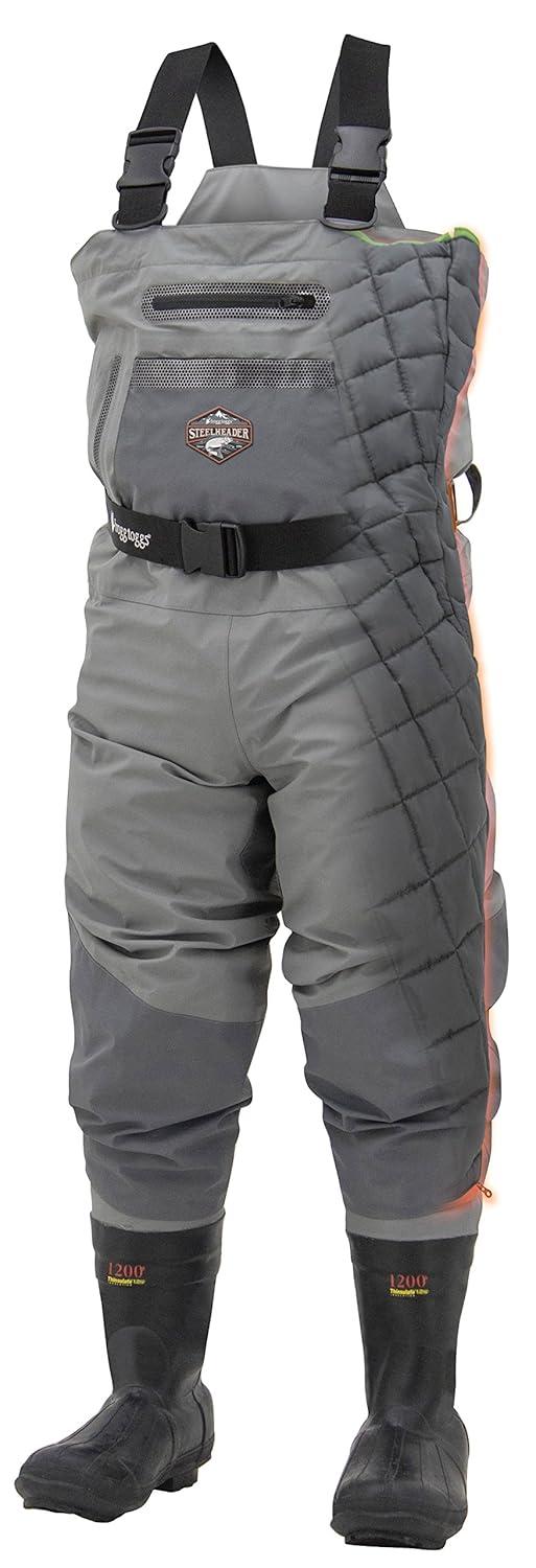 Frogg Toggs SteelHeader Reinforced Nylon Insulated BF Felt Wader | Slate/Gray | Size 12