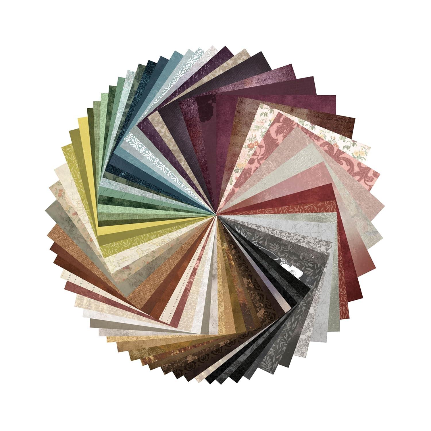 12" x 12" Vintage Paper Pad by Recollections - Premium Scrapbook & Crafting Paper for DIY Projects - Card Making - & Decorative Arts - 180 Sheets