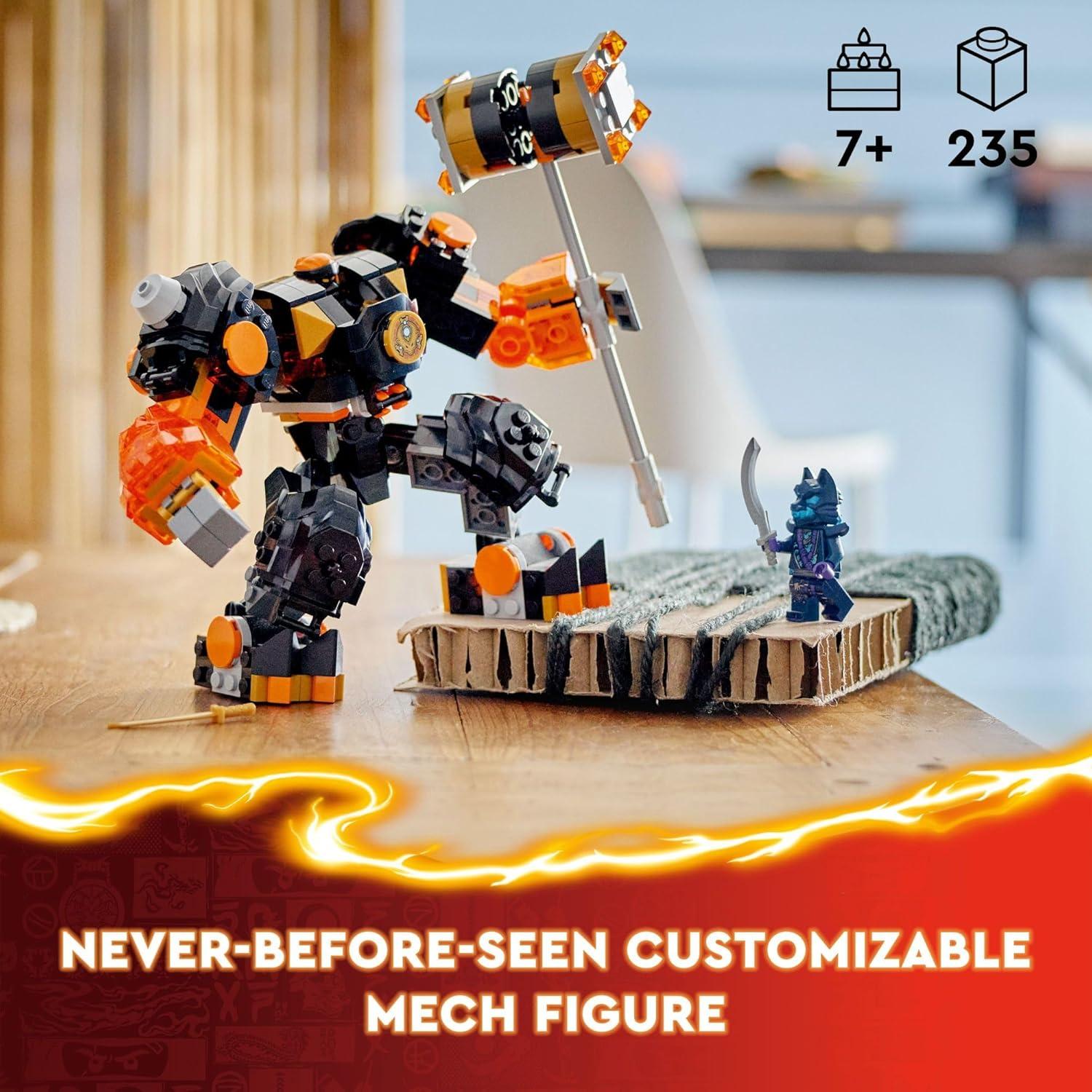 LEGO NINJAGO Cole's Elemental Earth Mech Ninja Toy 71806
