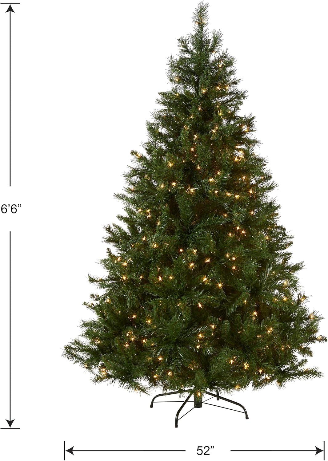 6.5' Prelit Winchester Pine Artificial Christmas Tree Clear Lights - National Tree Company
