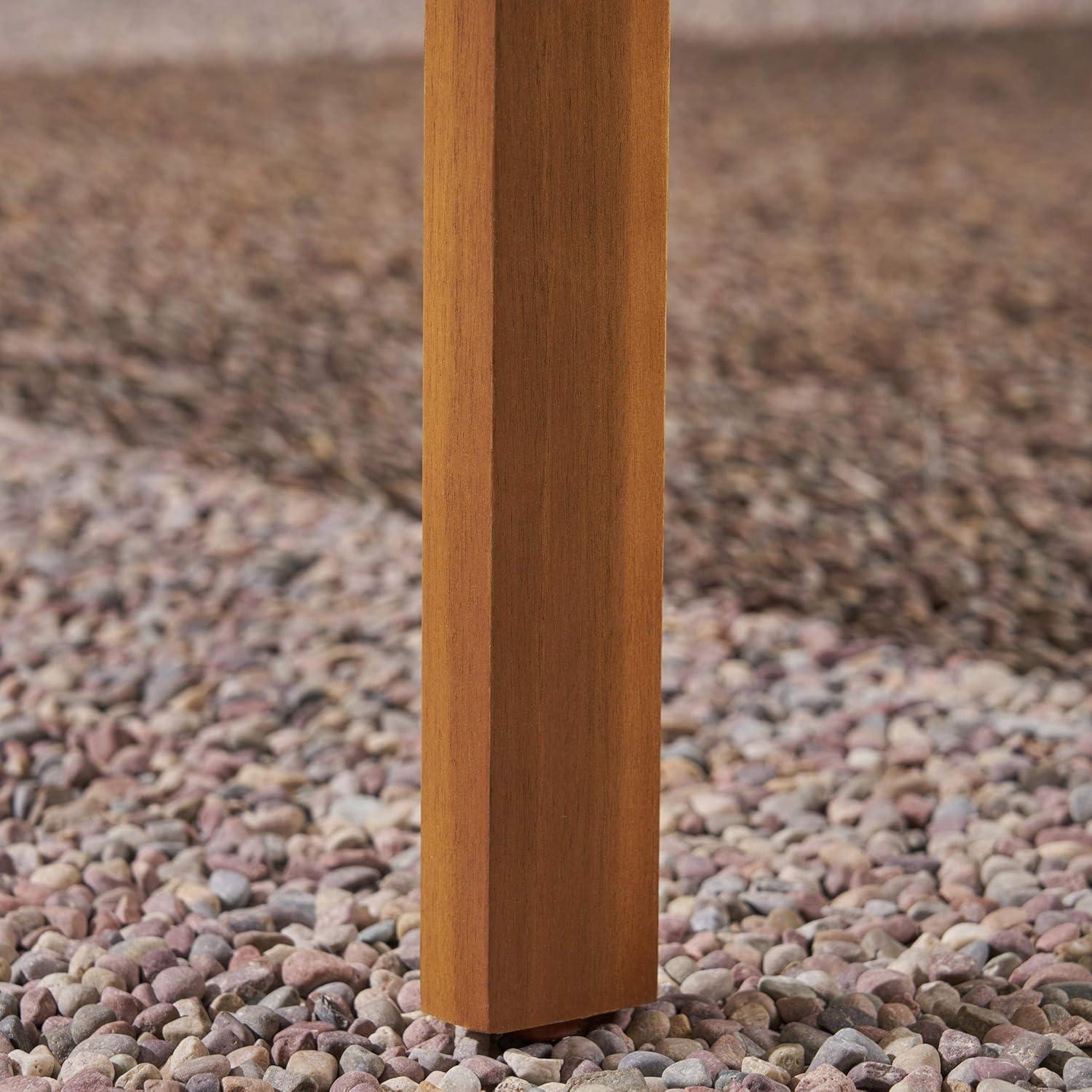 Carolina Acacia Wood Patio Sofa Teak - Christopher Knight Home: Weather-Resistant Outdoor Couch with Cushions