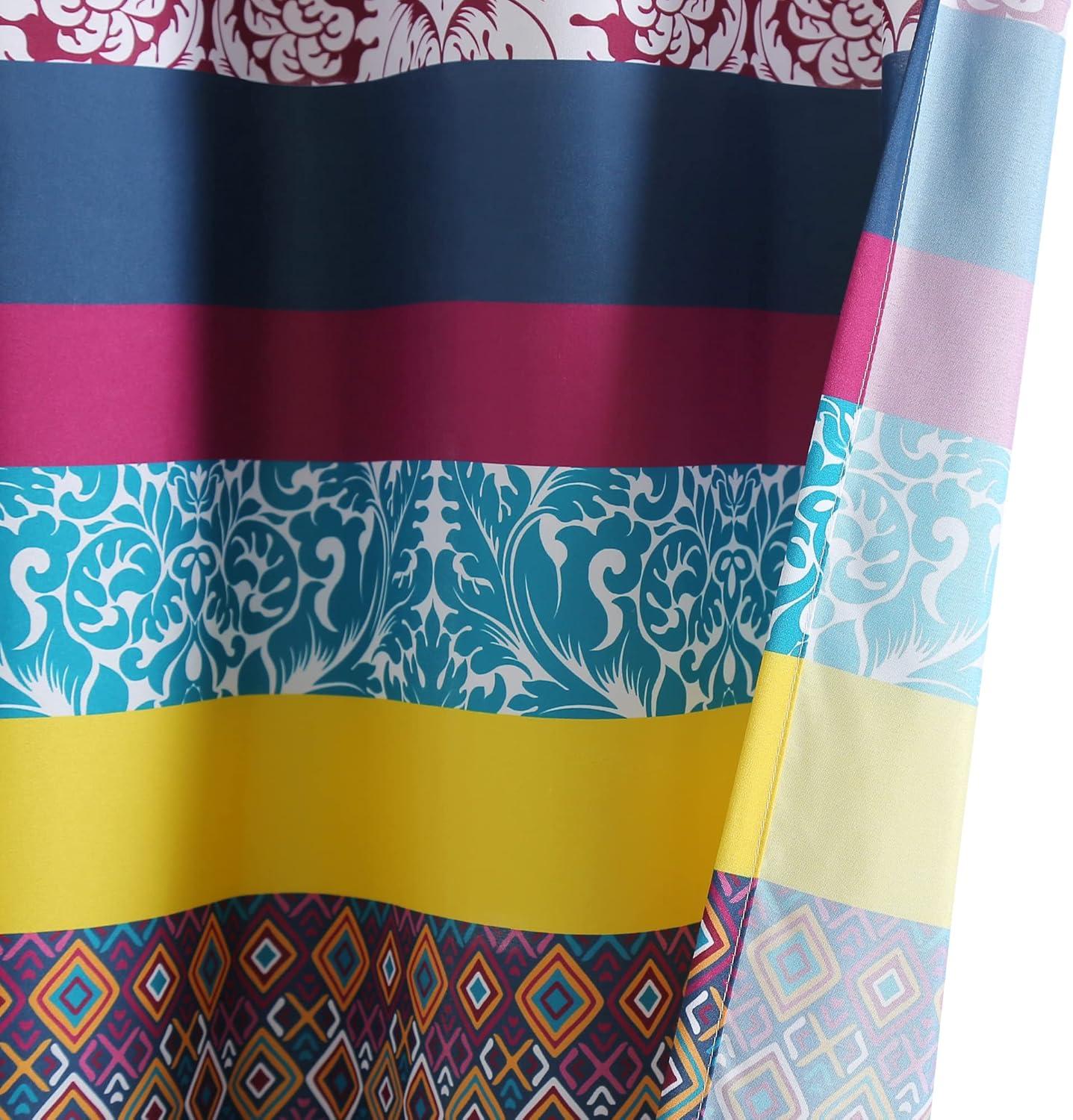 Lush Decor Boho Stripe Striped Shower Curtain