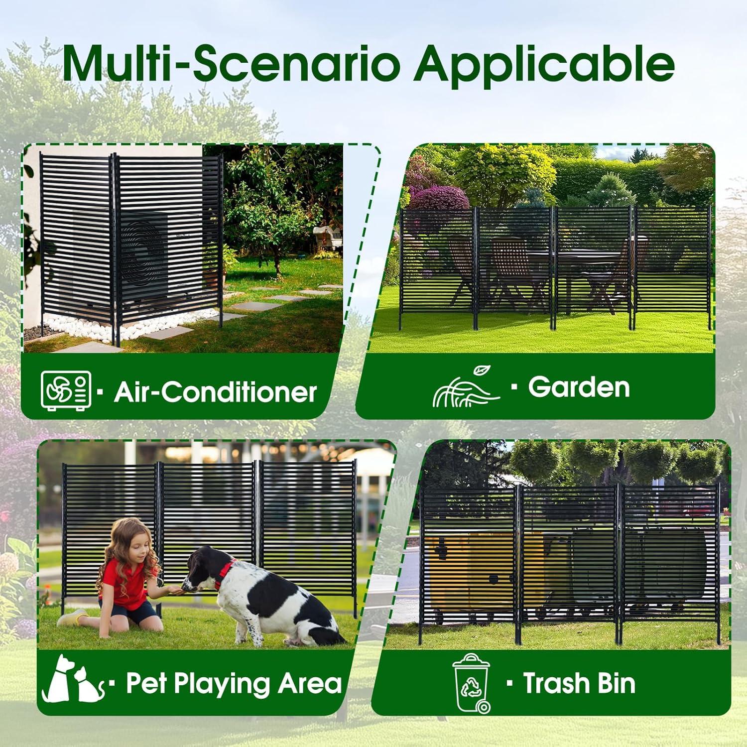 BTERAZ Fence Privacy Screen Freestanding