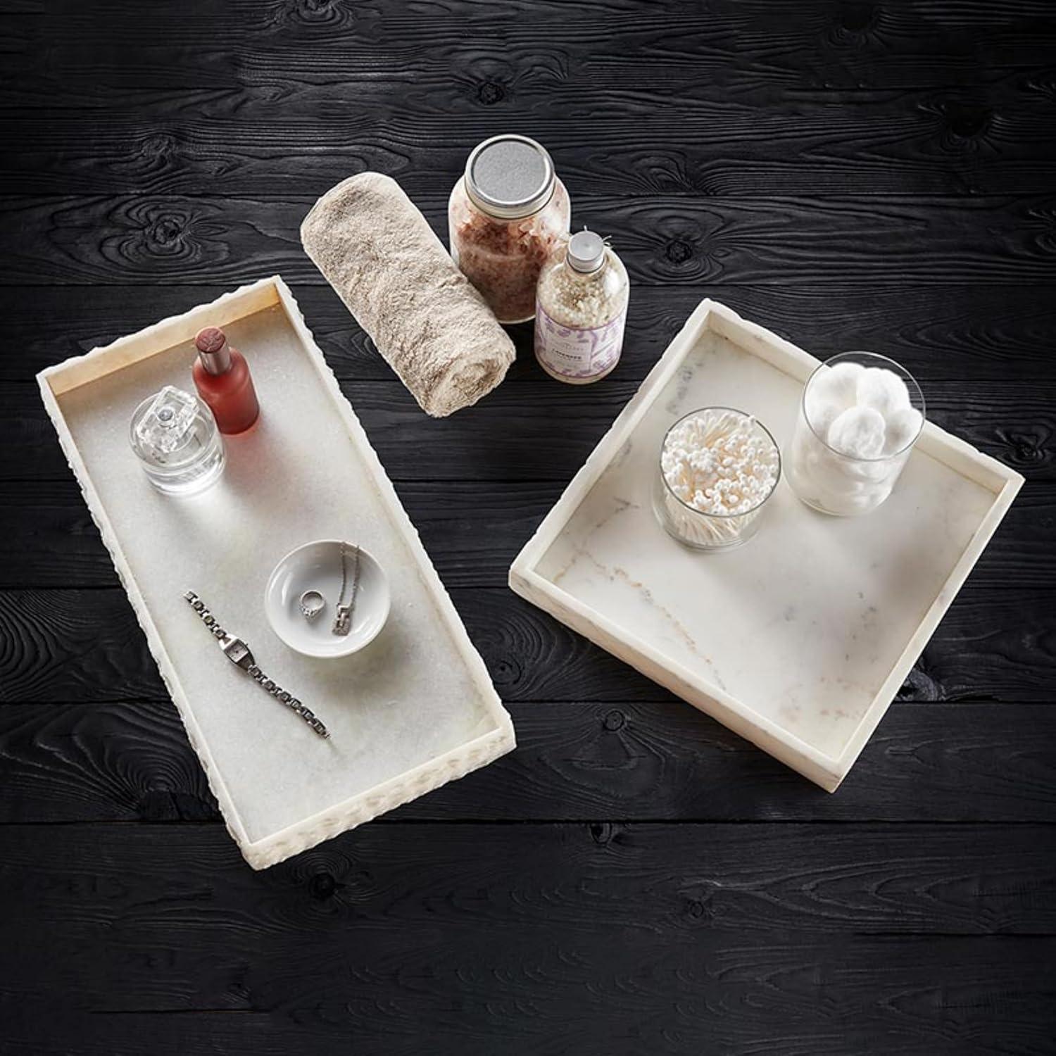 Raw Marble Long Tray