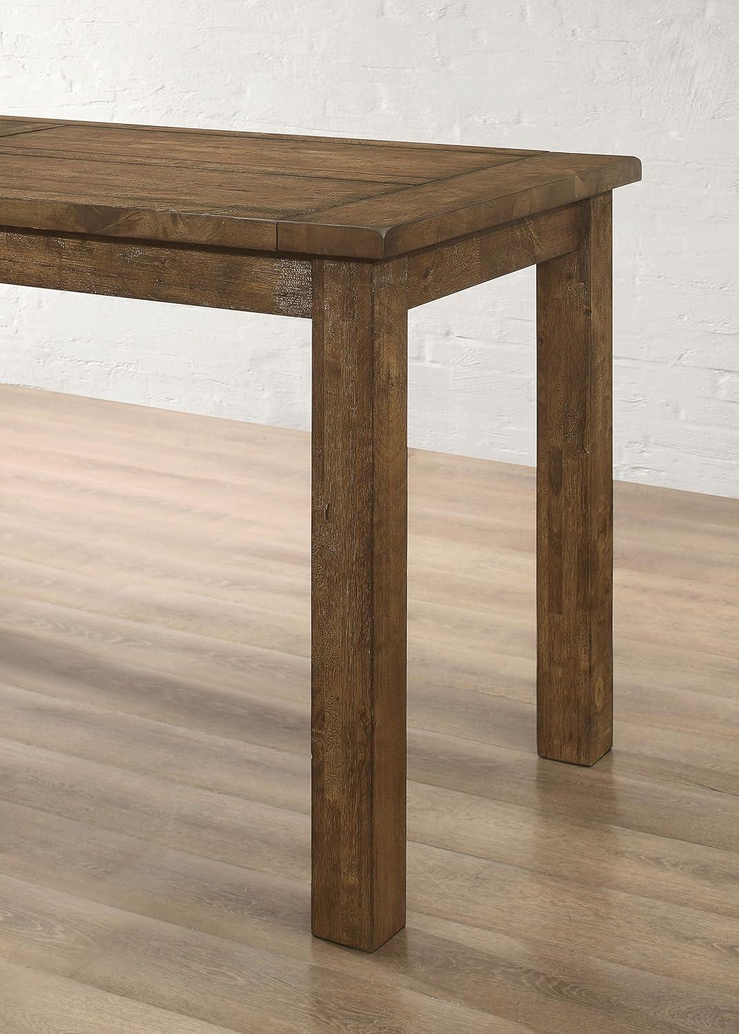 Coaster Company Coleman 83.75 in Rectangle Dining Table, Golden Brown
