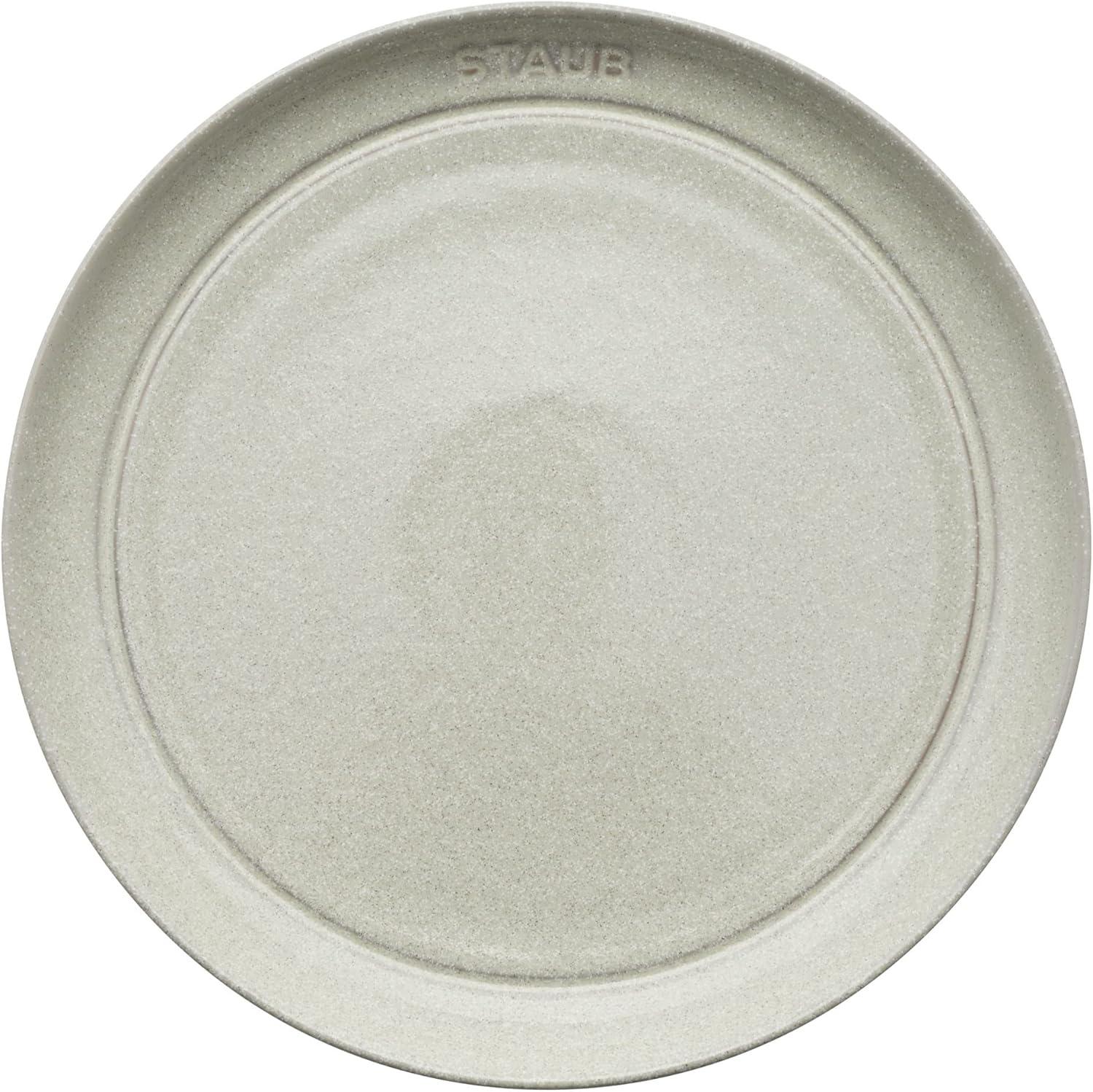 Staub 9-Inch Gray Porcelain Salad Plate Set, 4-Piece