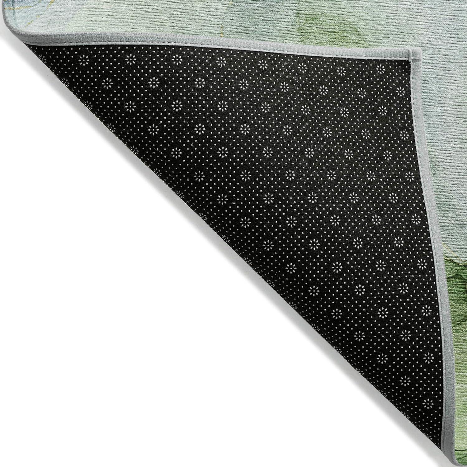 Addison Rugs Chantille Indoor/Outdoor Transitional Watercolors Yellow Washable Rectangle Rug, 8' x 10'