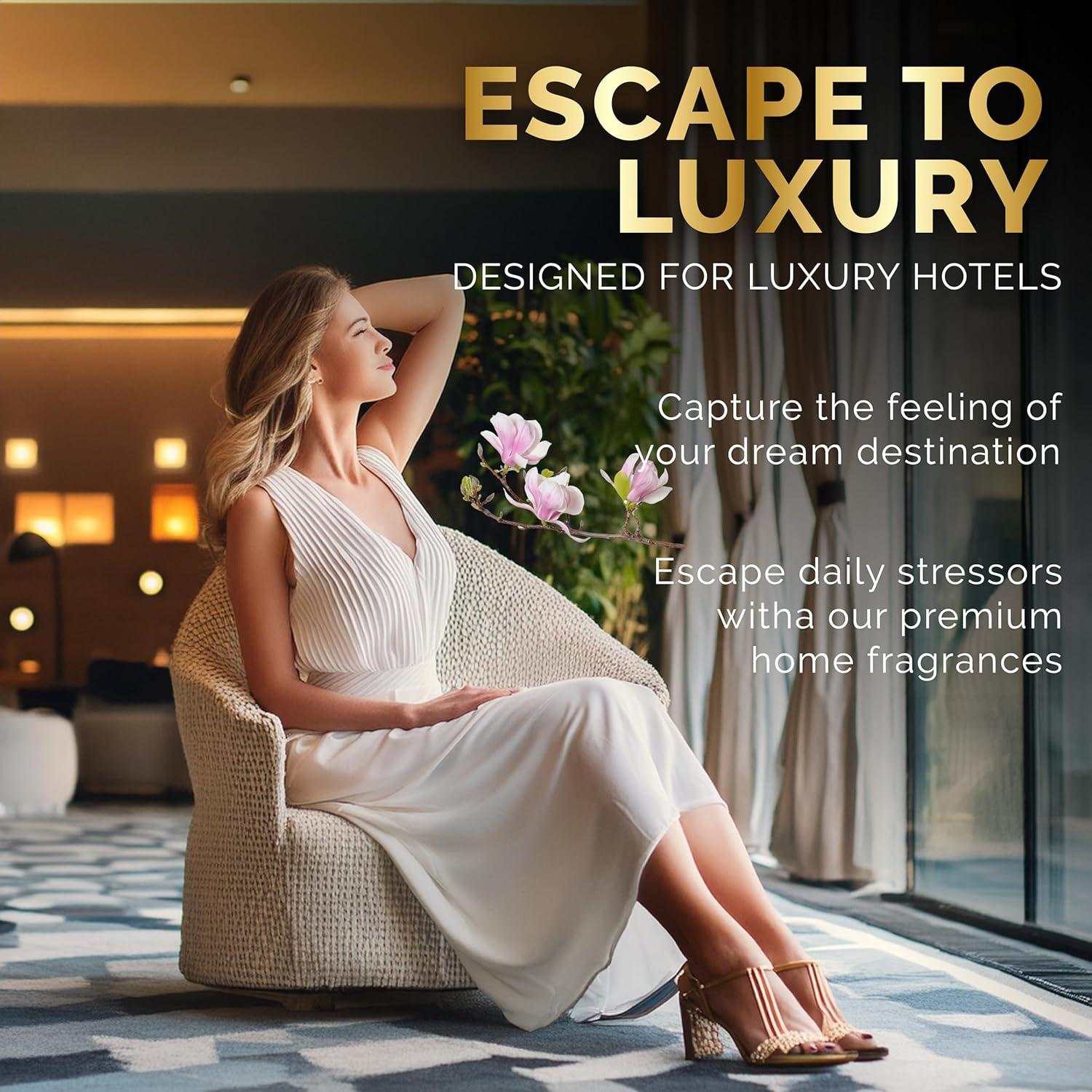 Signature Scents - Luxury Hotel Collection - Hotel Fragrance Oil - Diffuser Oil Blends for Aromatherapy (Sunrise Studio) 4.05 Fl Oz (120ml) + 2 Free Samples