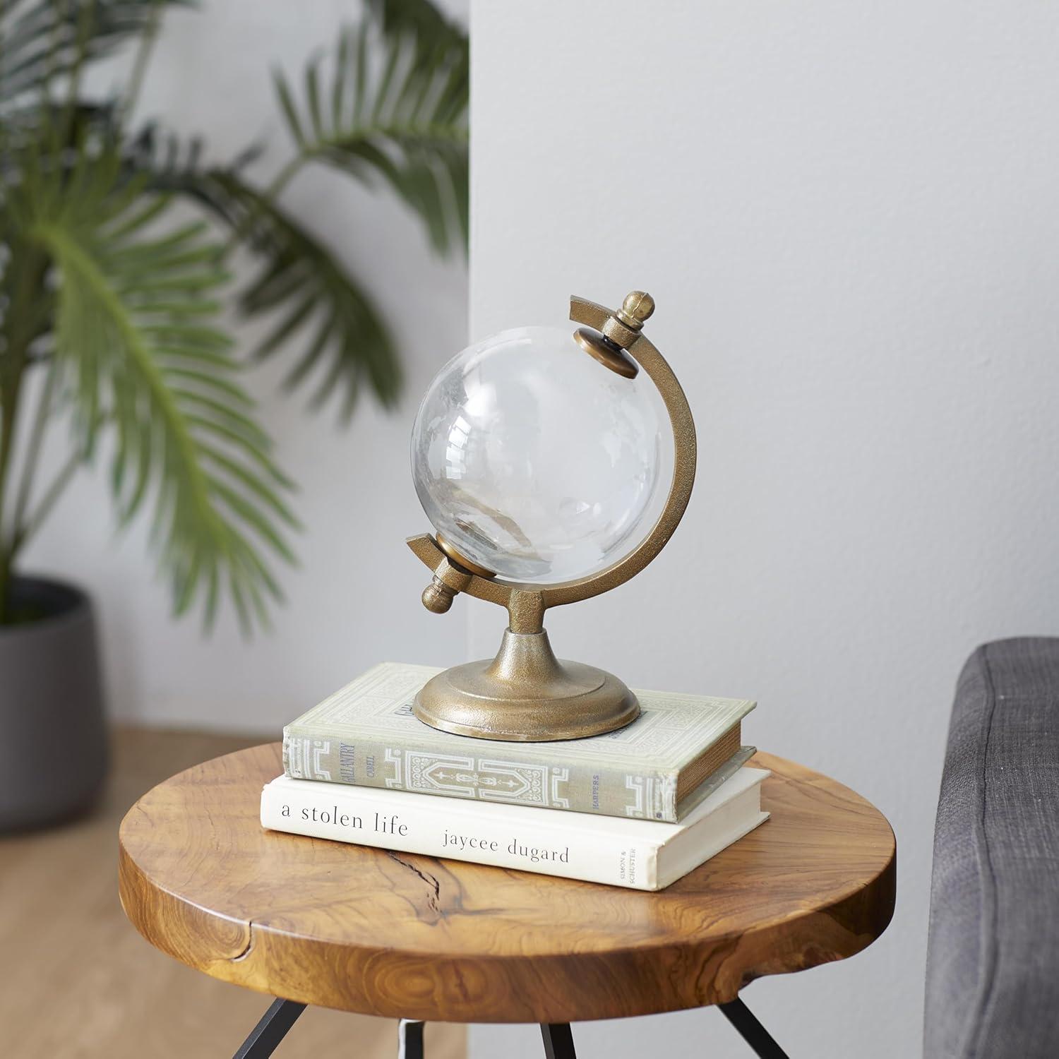 DecMode 6" Bronze Globe with Tiered Base