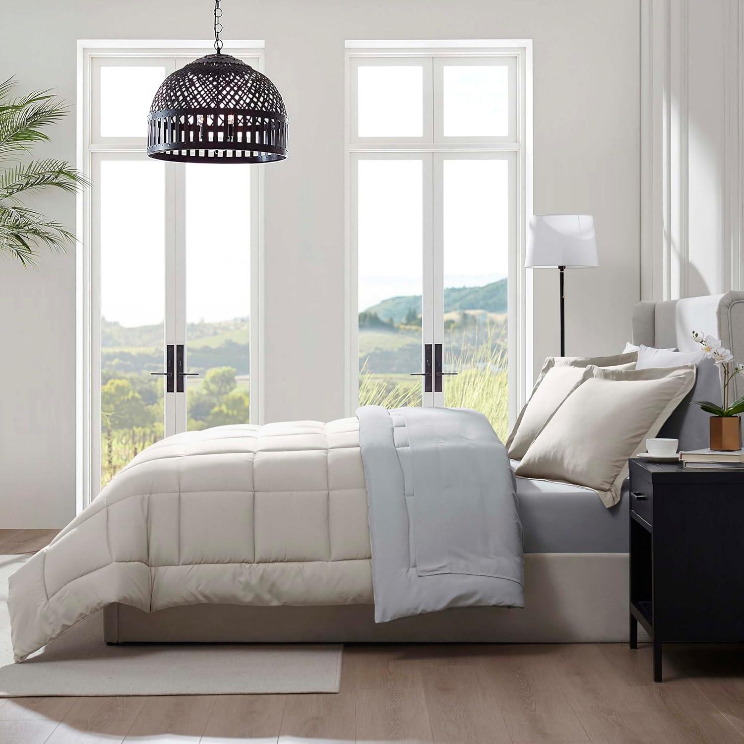 Bed-in-A-Bag Reversible Comforter Set with Bed Sheets